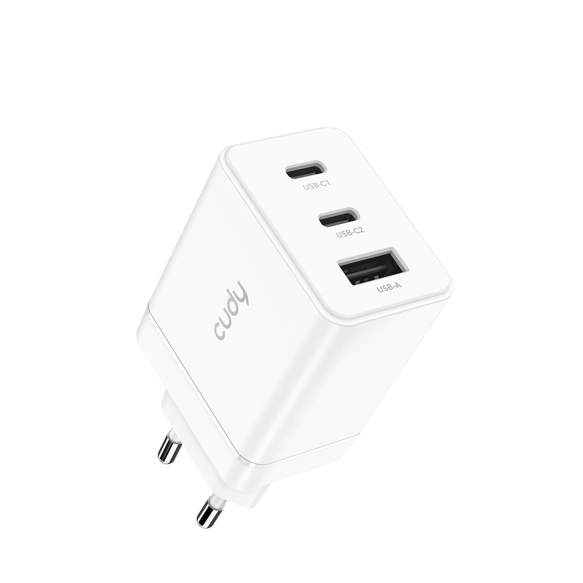 Cudy 3-Port 67w Usb-C Charger With Eu Plug
