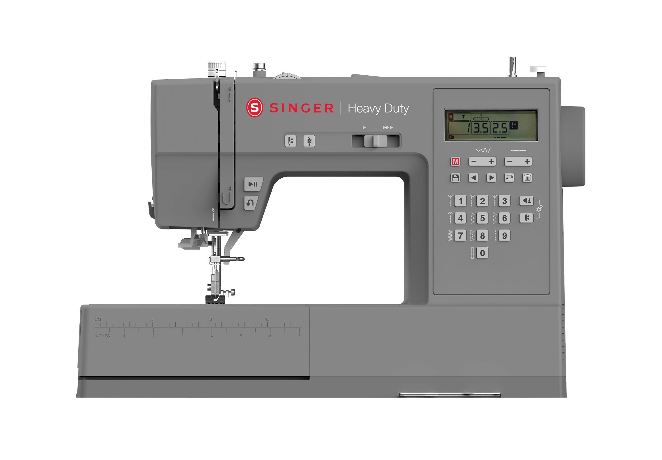 Máquina De Coser Singer Hd6705c De ??Alta Resistencia, Gris