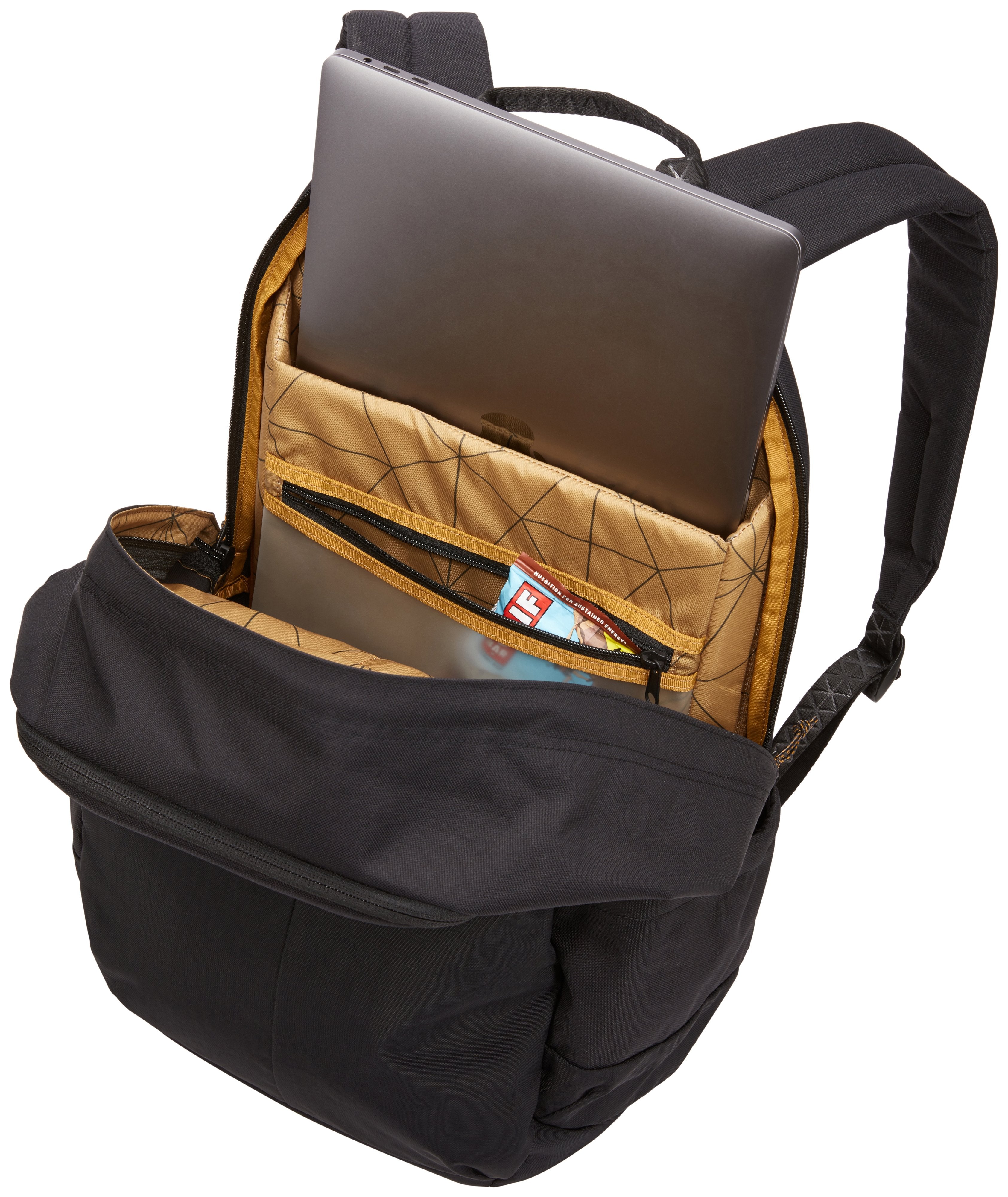 Thule Campus Tcam-8116 Black Mochila Negro Nylon, Poliéster Negro, Ciudad, 40,6 Cm (16"), Compartimento Del Portátil, Nylon, Poliéster