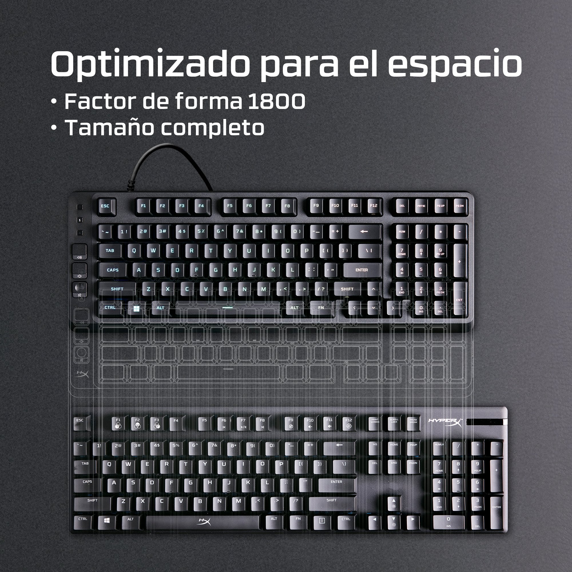 EAN 0198990307855 - HyperX Eve 1800 teclado Juego USB Negro imagen 3