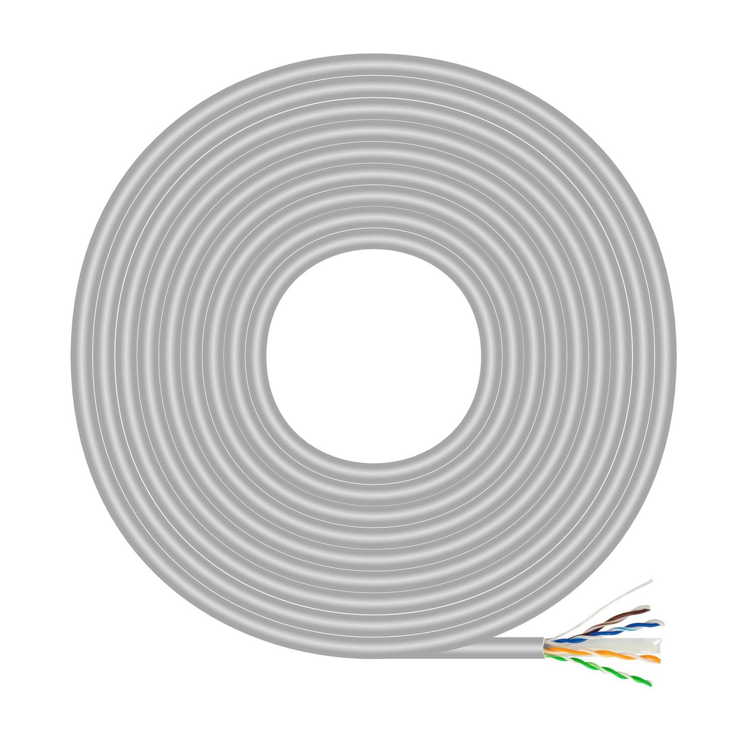 Aisens Bobina Cable Rj45 Cat.6 Utp Rigido Awg23 Cca (Aleacion) - 500m - Gris
