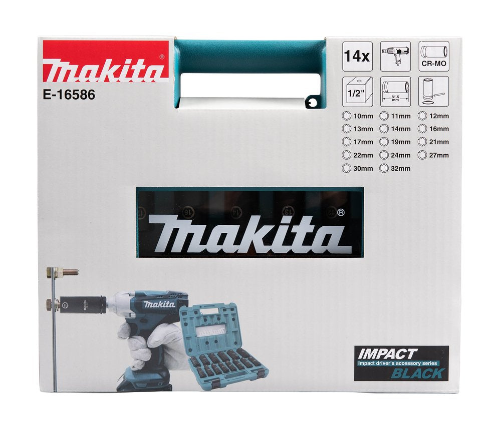 EAN 0088381791236 - Makita E-16586 toma de llaves de impacto Juego de llaves de impacto Negro, Verde imagen 5
