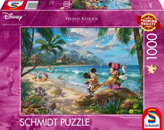 Schmidt Minnie Y Mickey En Hawaii, Puzzle De 1000 Piezas 57528