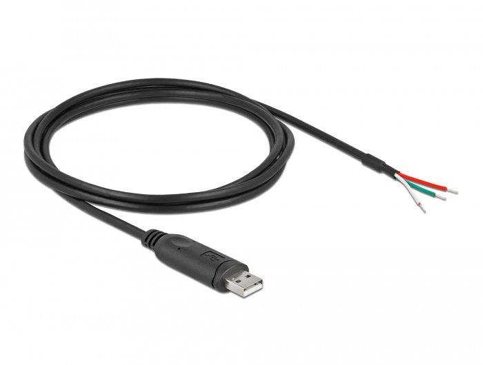Delock Adaptercable Usb 2.0 Typ-A Zu Seriell Rs-232 Mit 3 Offenen Cableenden 2 M
