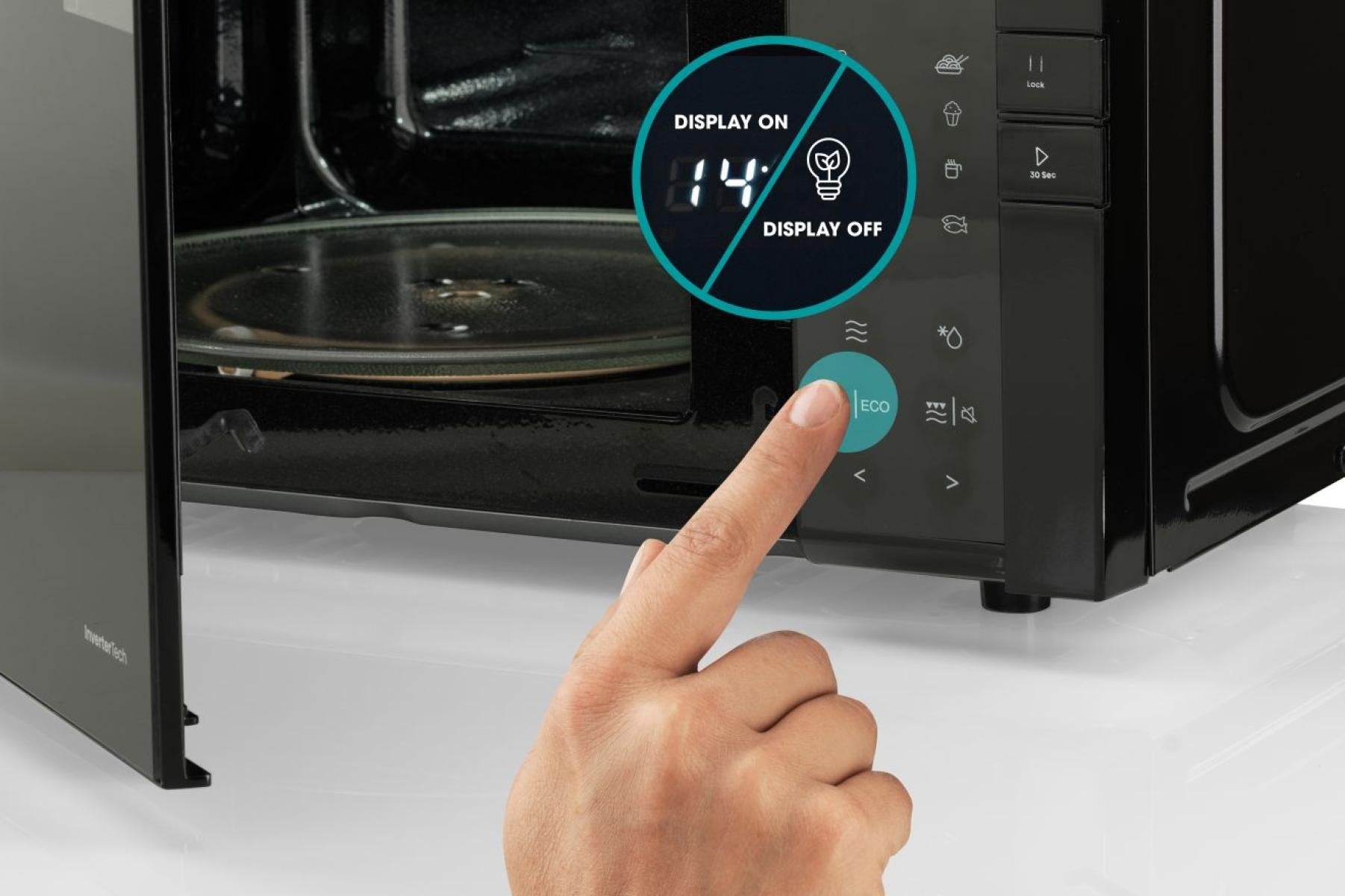 EAN 3838782819698 - Hisense H25MOBS4HGI Negro Microondas con grill Encimera 25 L 900 W imagen 9