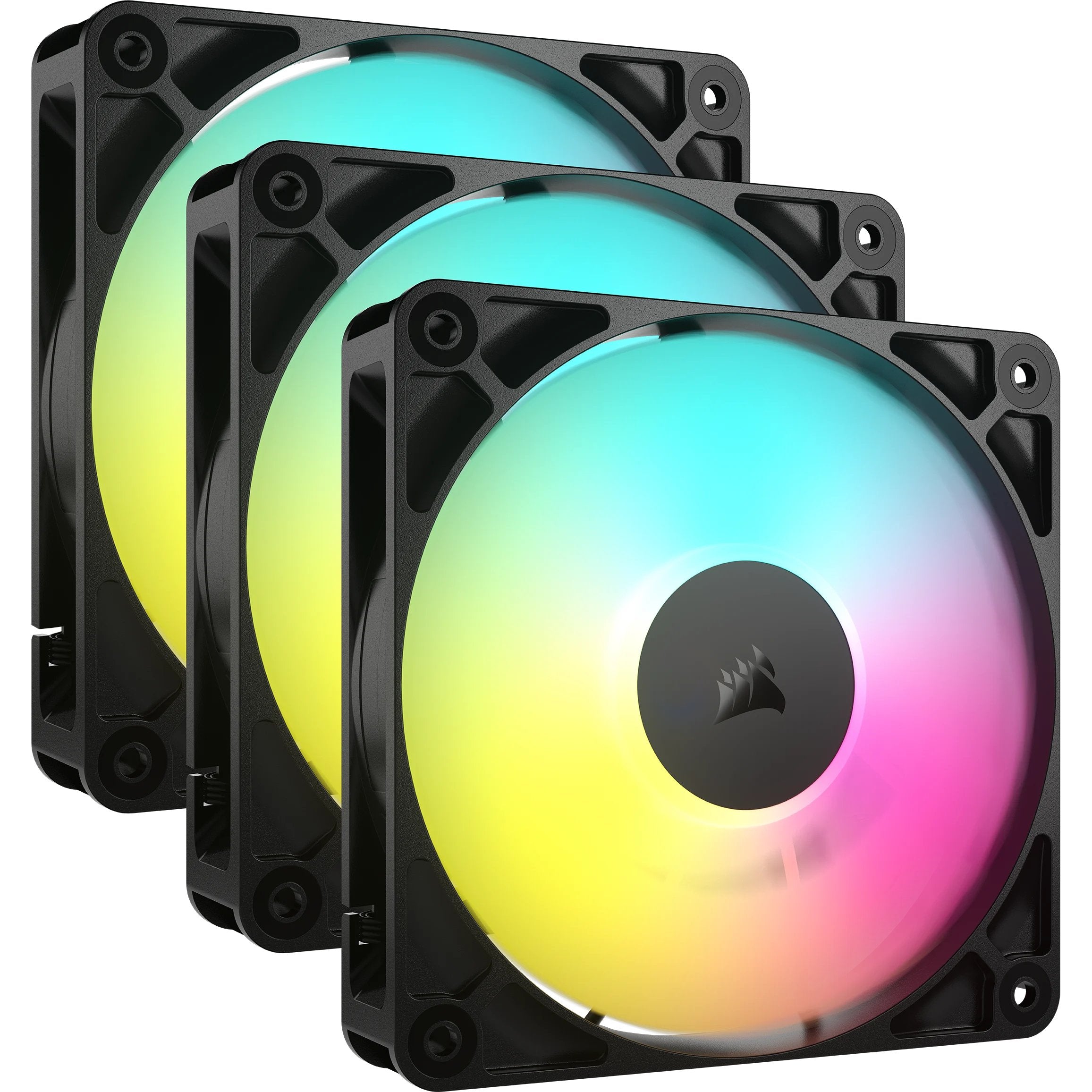 EAN 0840006684138 - Corsair RS120 ARGB Carcasa del ordenador Ventilador 12 cm Negro 3 pieza(s) imagen 1