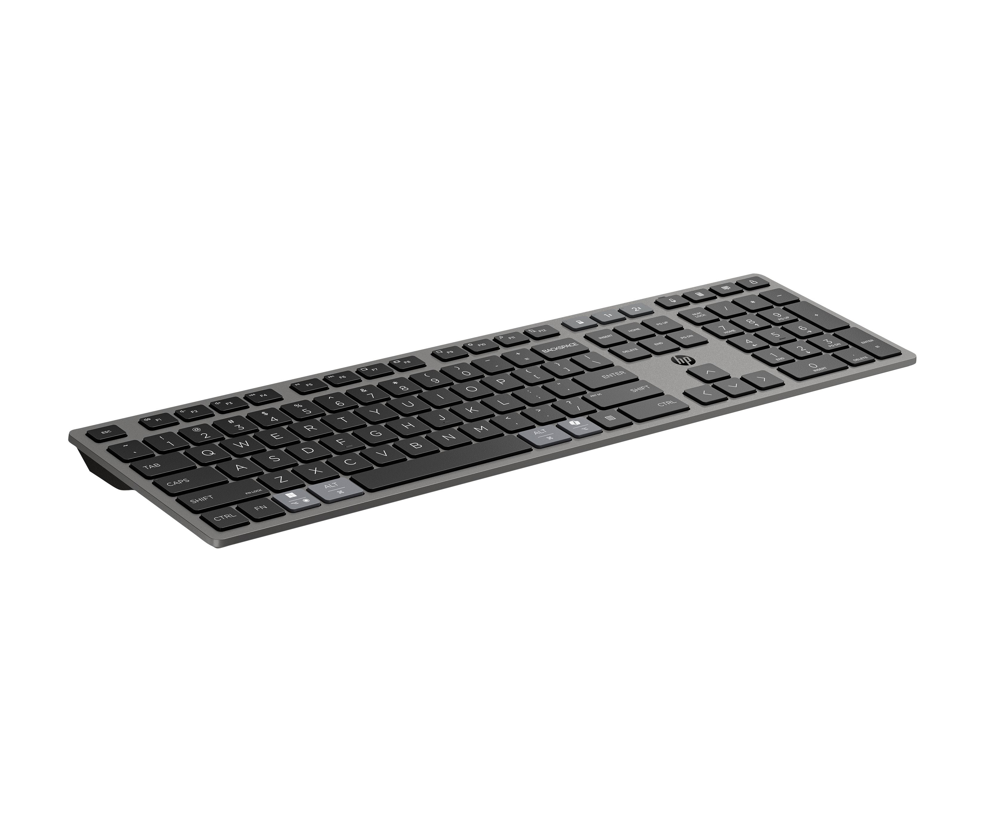 EAN 0198122141272 - HP 725 Multi-Device Rechargeable Wireless Keyboard teclado Hogar / Oficina RF Wireless + Bluetooth Negro imagen 2