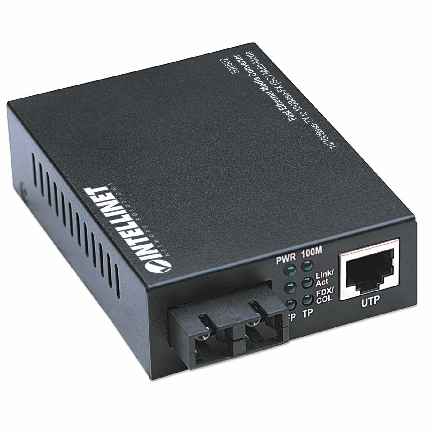 EAN 0766623506502 - Intellinet 506502 convertidor de medio 100 Mbit/s 1310 nm Multimodo Negro imagen 2
