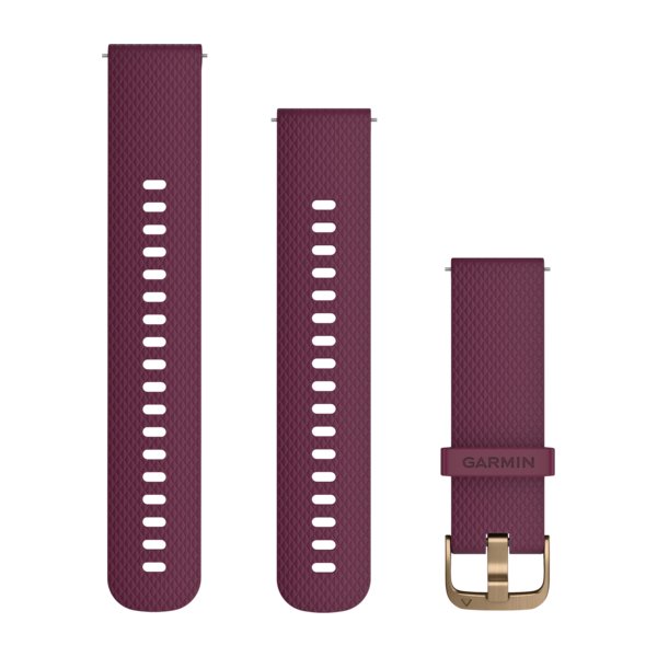 Garmin Ersatzarmband 20mm Silikon Lila Gold Schnalle