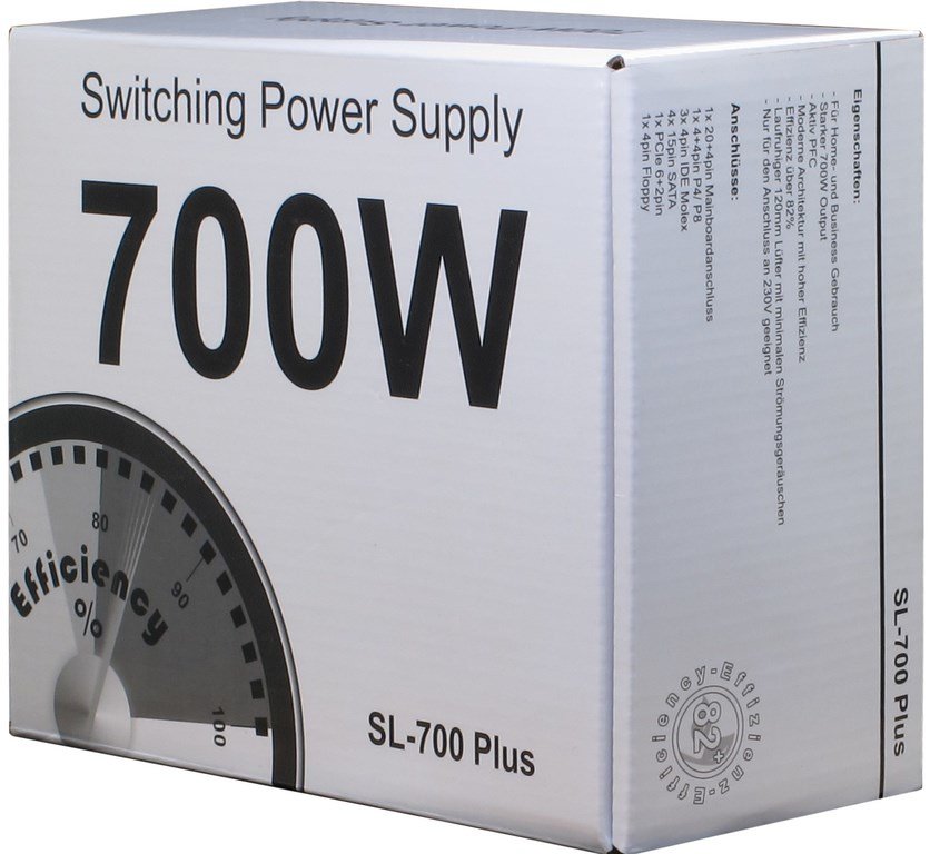 EAN 4260133129115 - Inter-Tech SL-700 Plus unidad de fuente de alimentación 700 W 20+4 pin ATX ATX Plata imagen 5