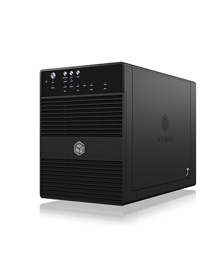 Icy Box Caja Externa Para 4x Discos 3,5 Usb 3.0, Esata, Ib-3640su3 - Negro