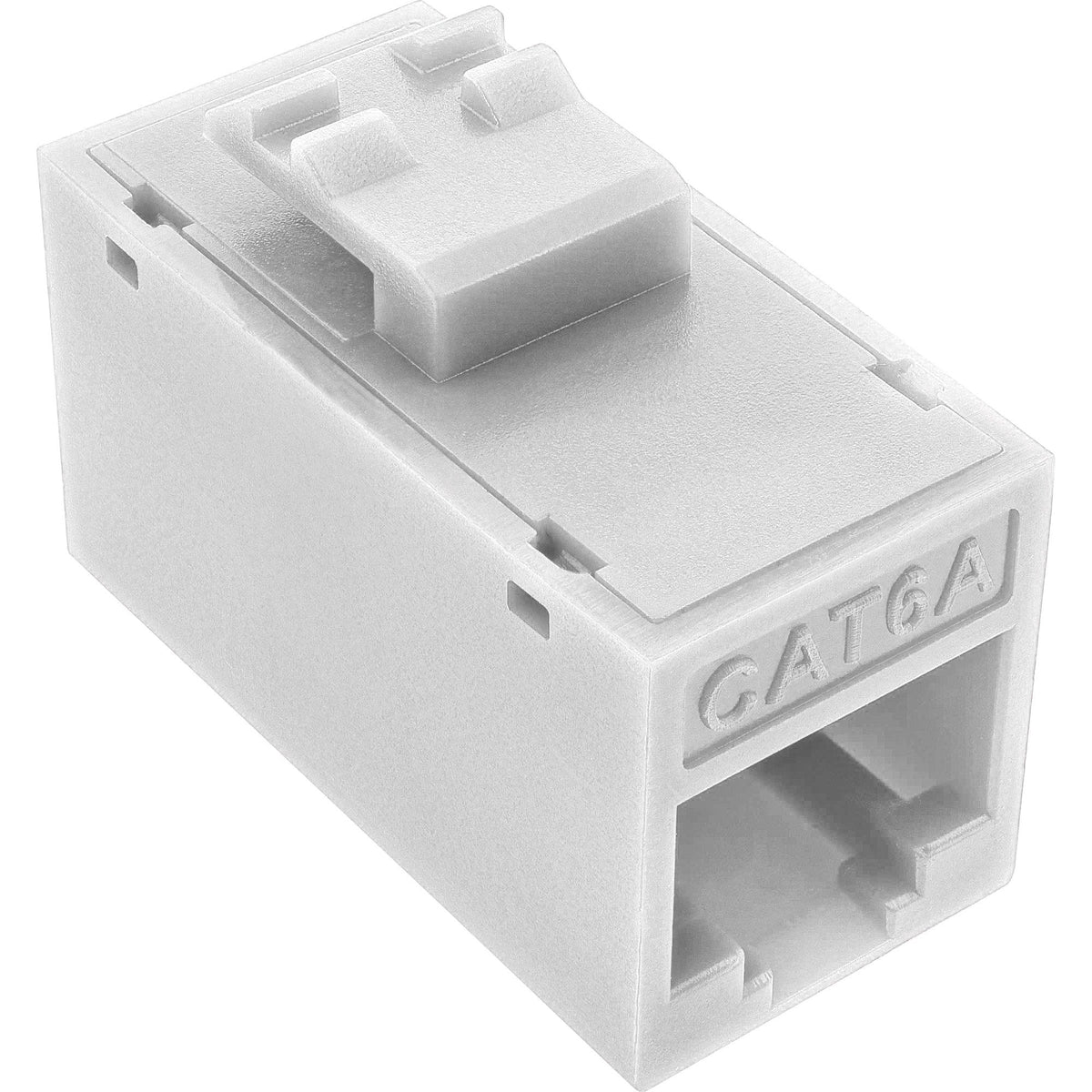 Conector 8pcs. Pack Inline® Keystone Coupler Rj45 F/F, Unshielded, Cat.6a Utp, White