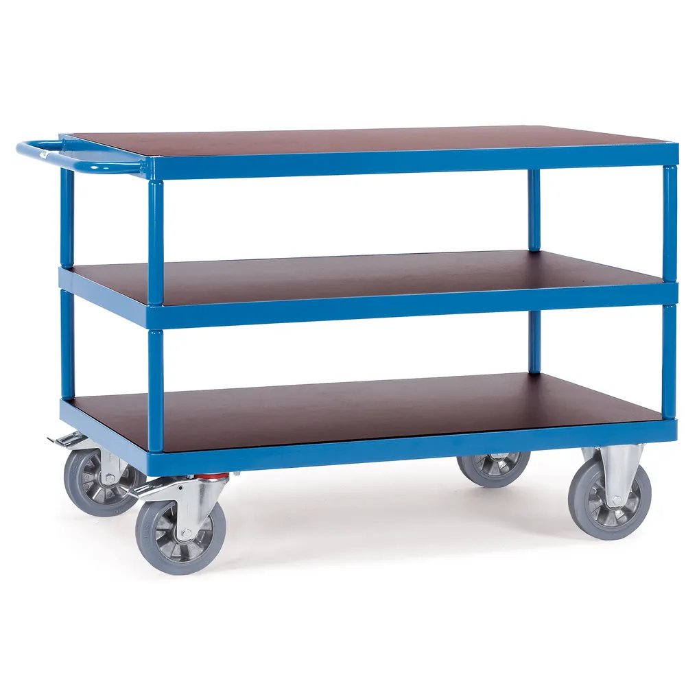 Fetra 12423 Tischwagen Acero Pulverbeschichtet Traglast Max. 1200 Kg Brillantblau