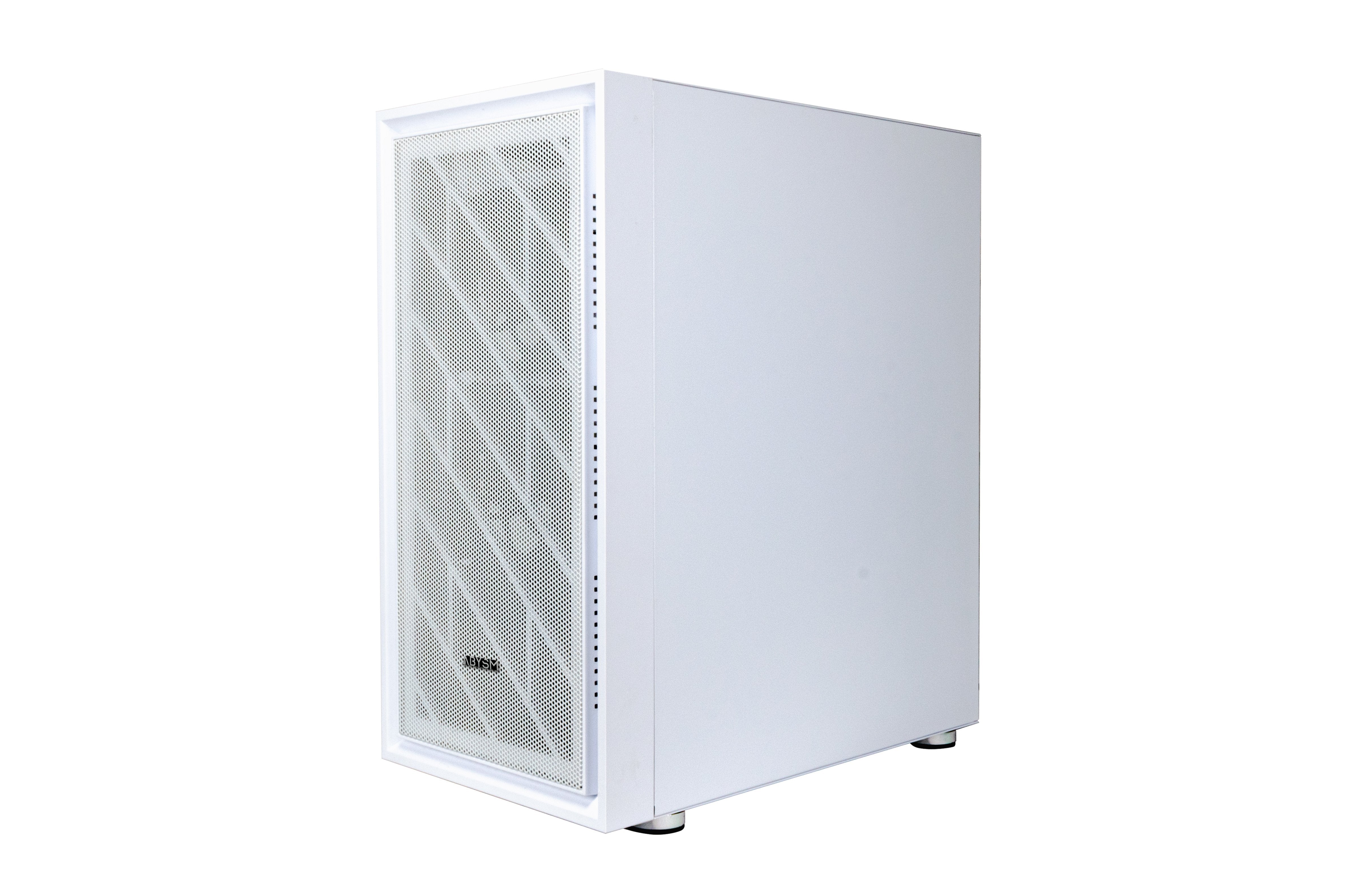 Caja Pc Abysm Atx Case Danube Kamp White Argb-Tempered Glass- 1xusb 3.0+2xusb2.0 - 4 X Fan 12cm Argb -Argb Hub
