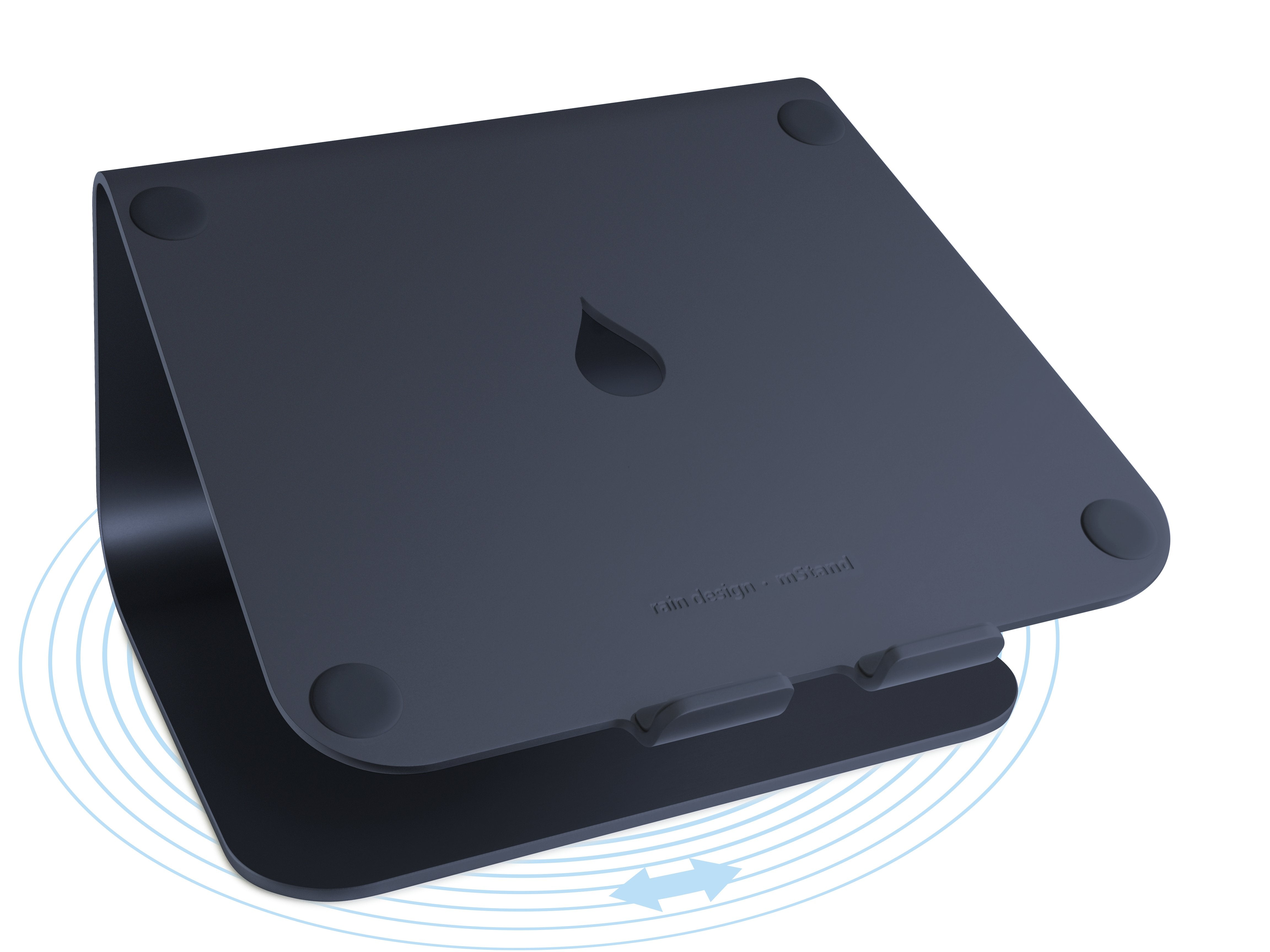 Mstand360 Laptop Stand, Midnight W/ Swivel Base W/