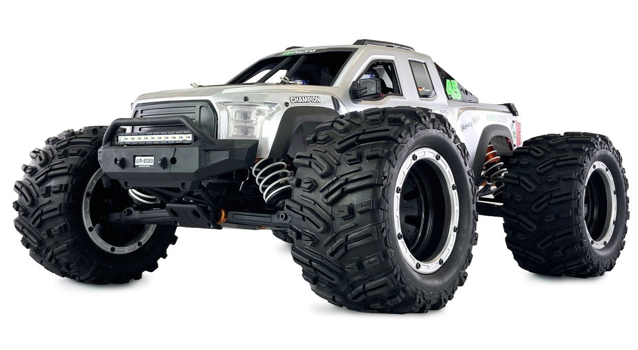 Rc Coche Amewi Amx Mammoth Monmer Truck Sin Batería Plata 14+