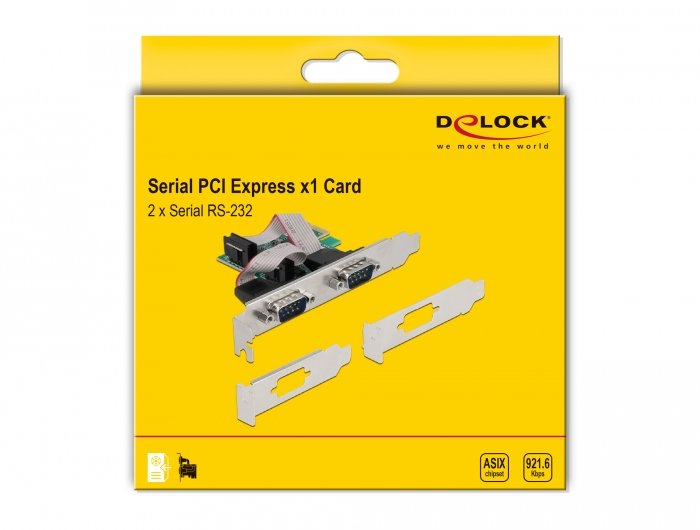 Delock Pci Express Tarjeta A 2 X Seriell Rs-232