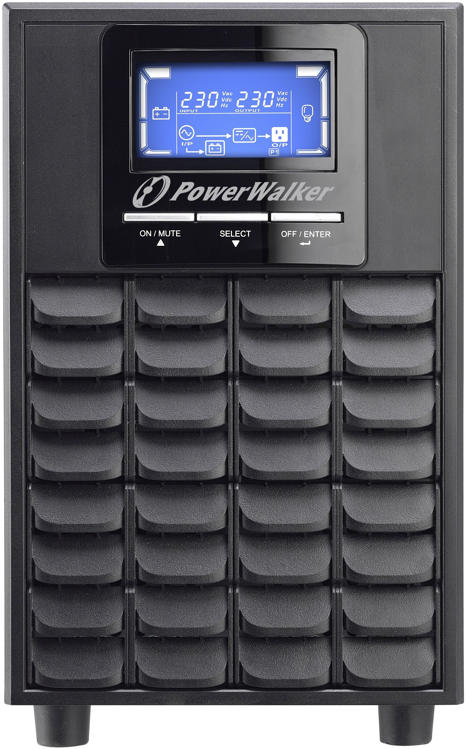 EAN 4260074976564 - PowerWalker VFI 2000C LCD sistema de alimentación ininterrumpida (UPS) Doble conversión (en línea) 2 kVA imagen 2