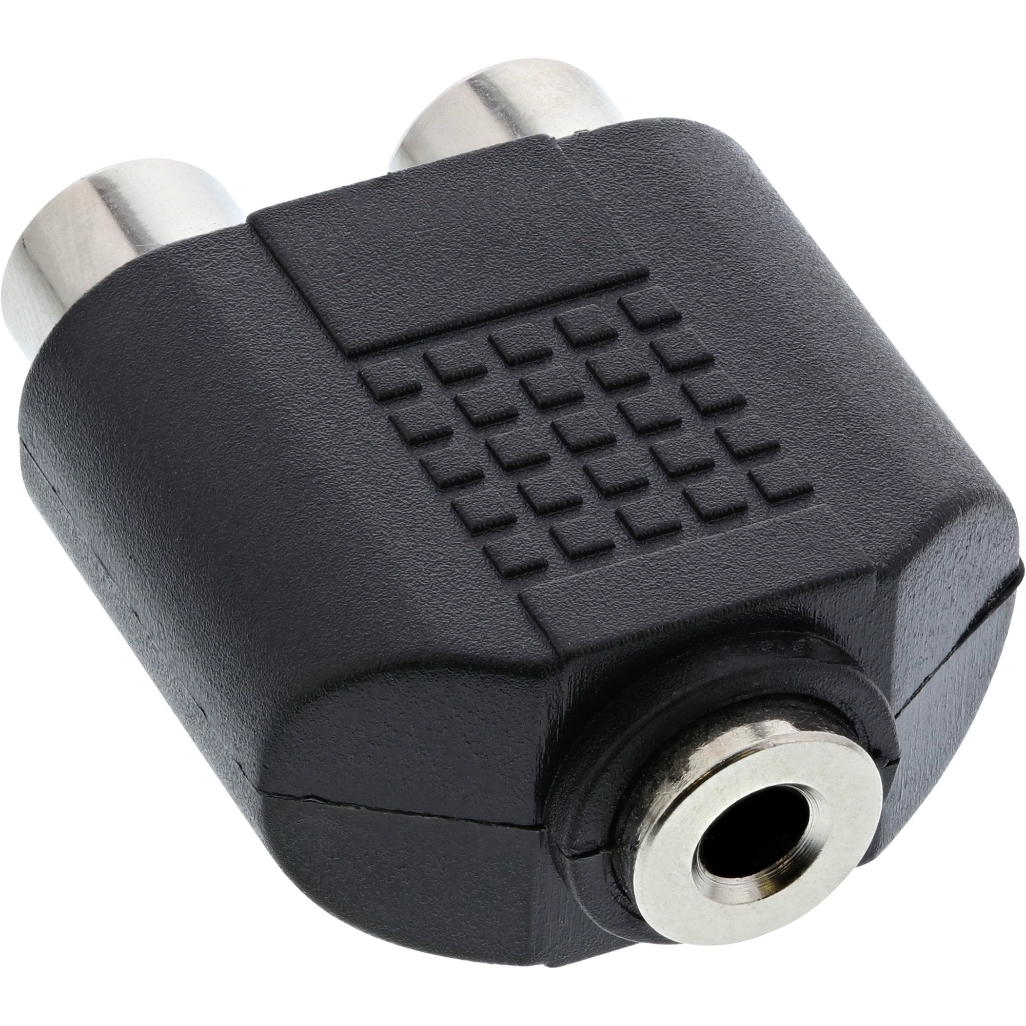 Adaptador De Audio Inline Jack De 3,5 Mm Estéreo Hembra A 2x Rca Hembra