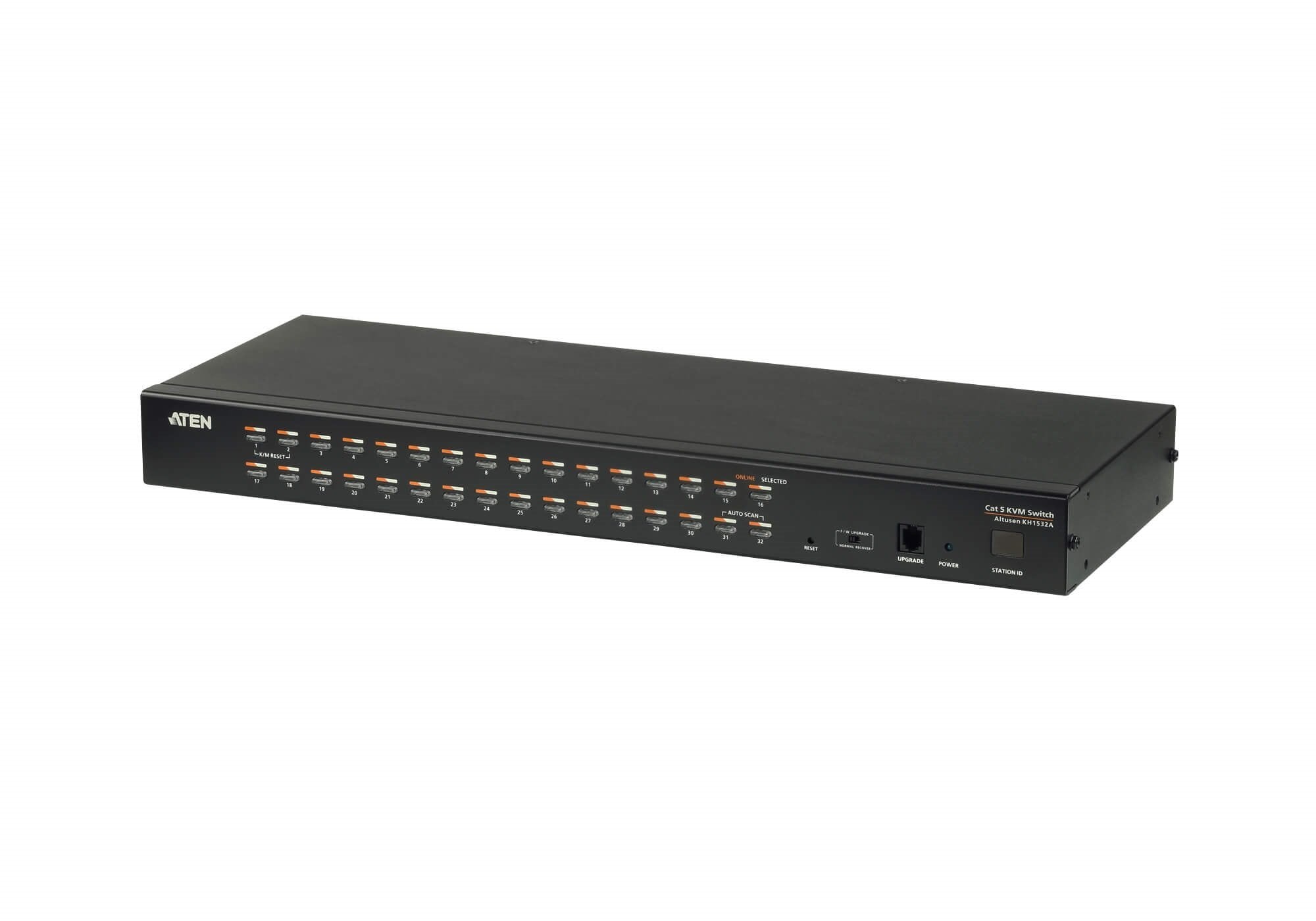 Aten 32-Port Cat 5e/6 Kvm Switch Conmutador Kvm Cat 5 De 32 Puertos, 1920 X 1200, 43.72x16.37x4.4 Cm, 2.81 Kg