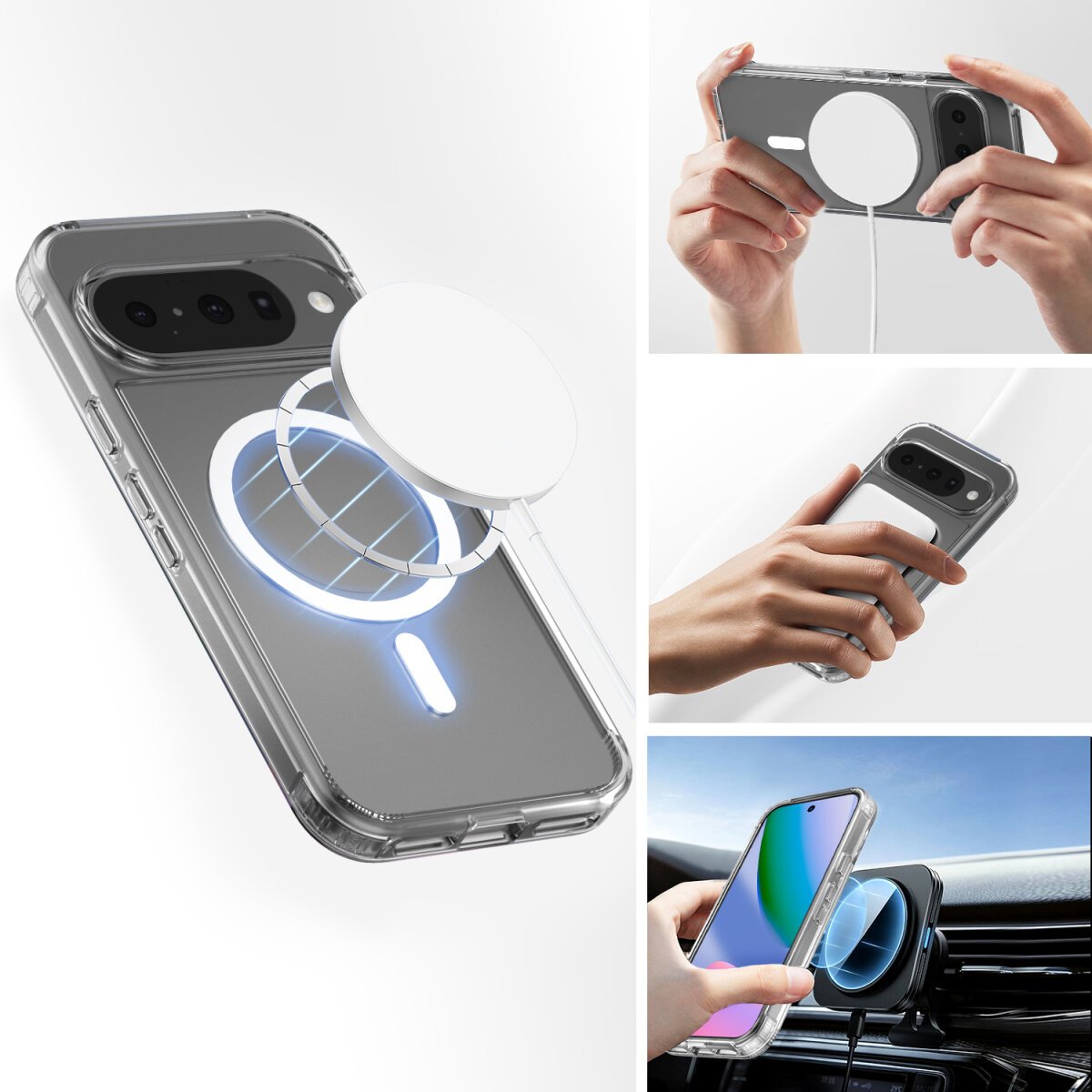 4smarts 360° Premium Protection Set Para Google Pixel 10 Pro Qi2-Kompatibel