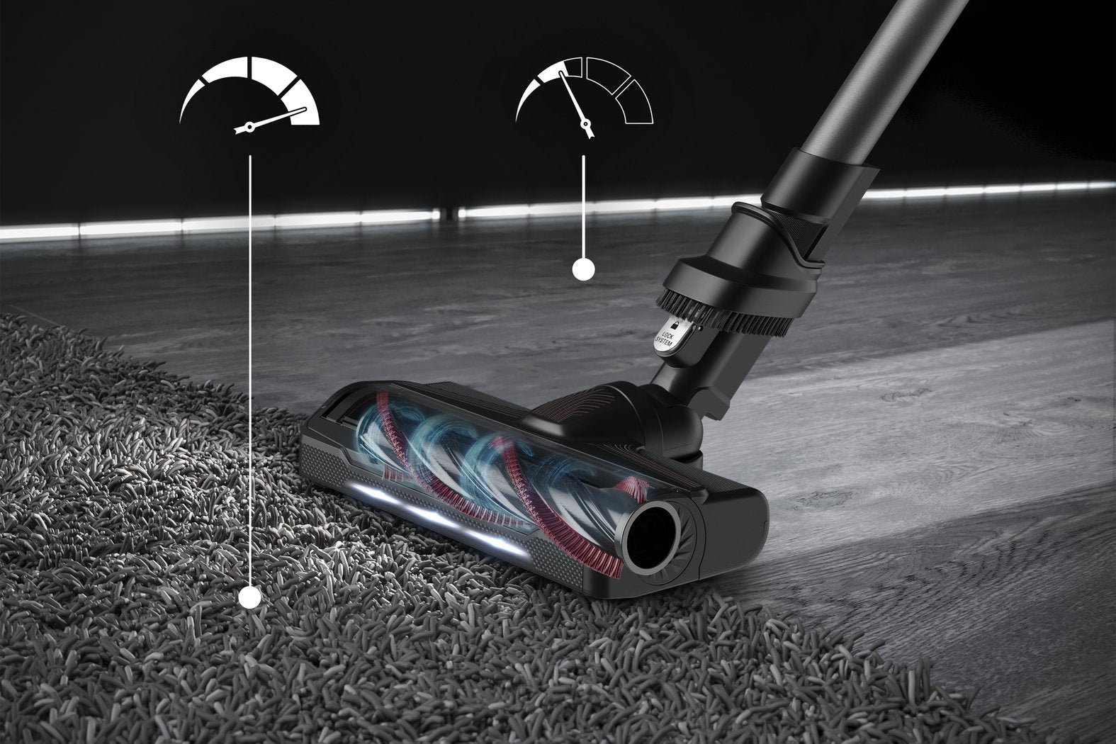 EAN 3221616046238 - Rowenta RH2078 Aspiradora escoba 2 en 1 Batería Secar Sin bolsa 0,4 L 250 W Negro, Rojo imagen 9