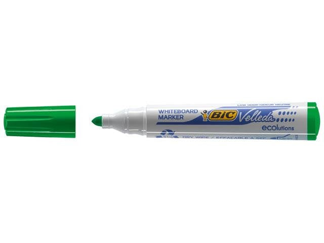 Velleda Marcador Pizarra Blanca Ecolutions 1701 Punta Redonda Verde Caja -12u-