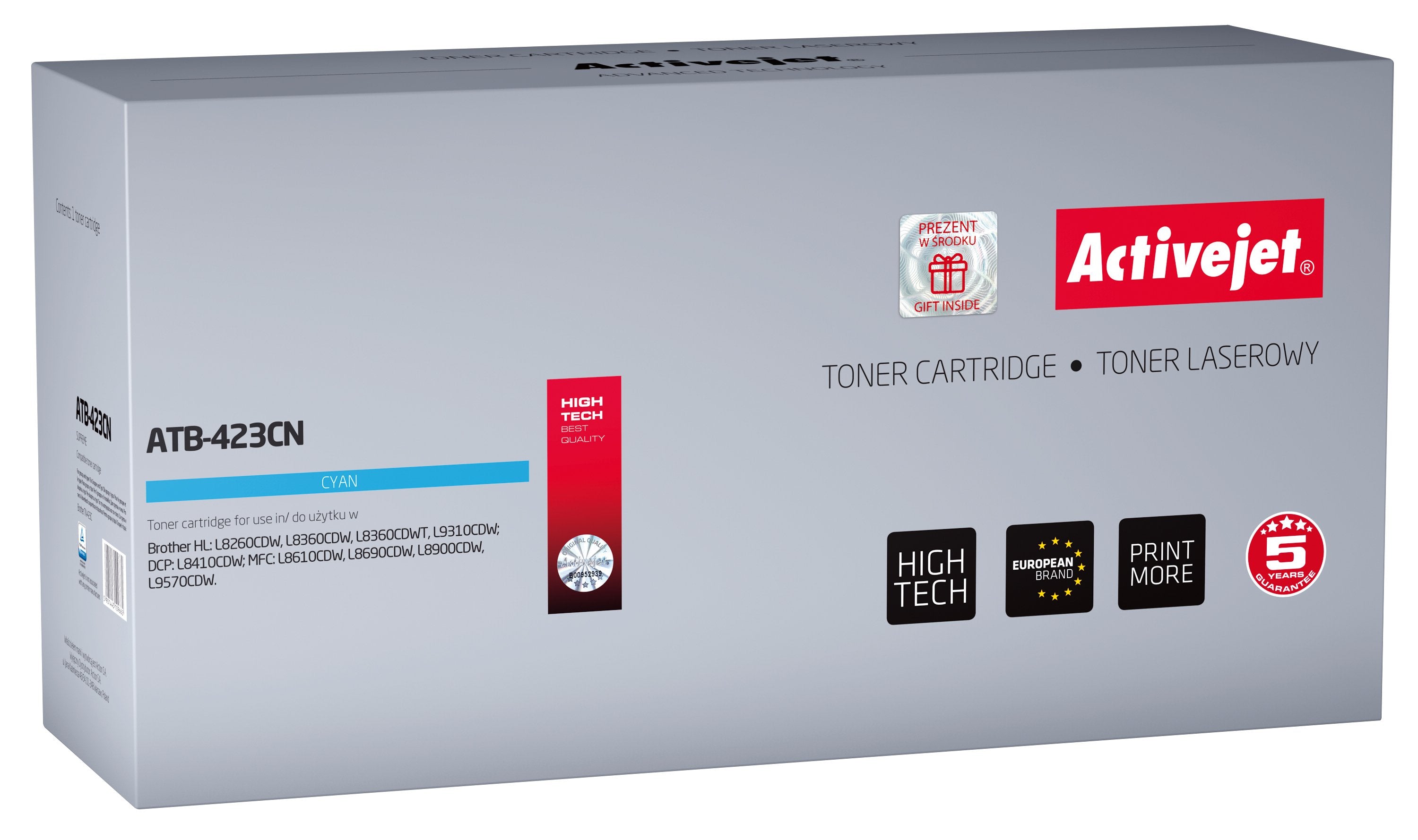 EAN 5901443109662 - Activejet ATB-423CN cartucho de tóner 1 pieza(s) Compatible Cian imagen 1