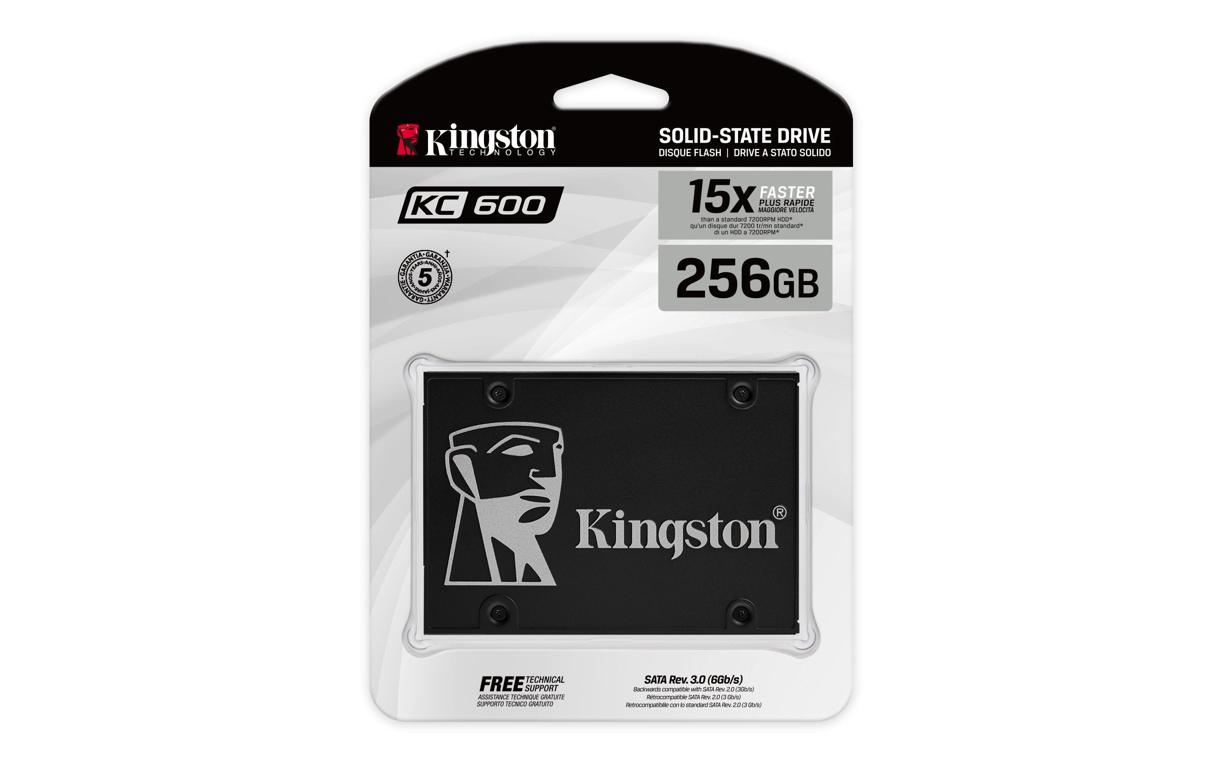 EAN 0740617300161 - Kingston Technology KC600 256 GB 2.5" Serial ATA III 3D TLC imagen 4