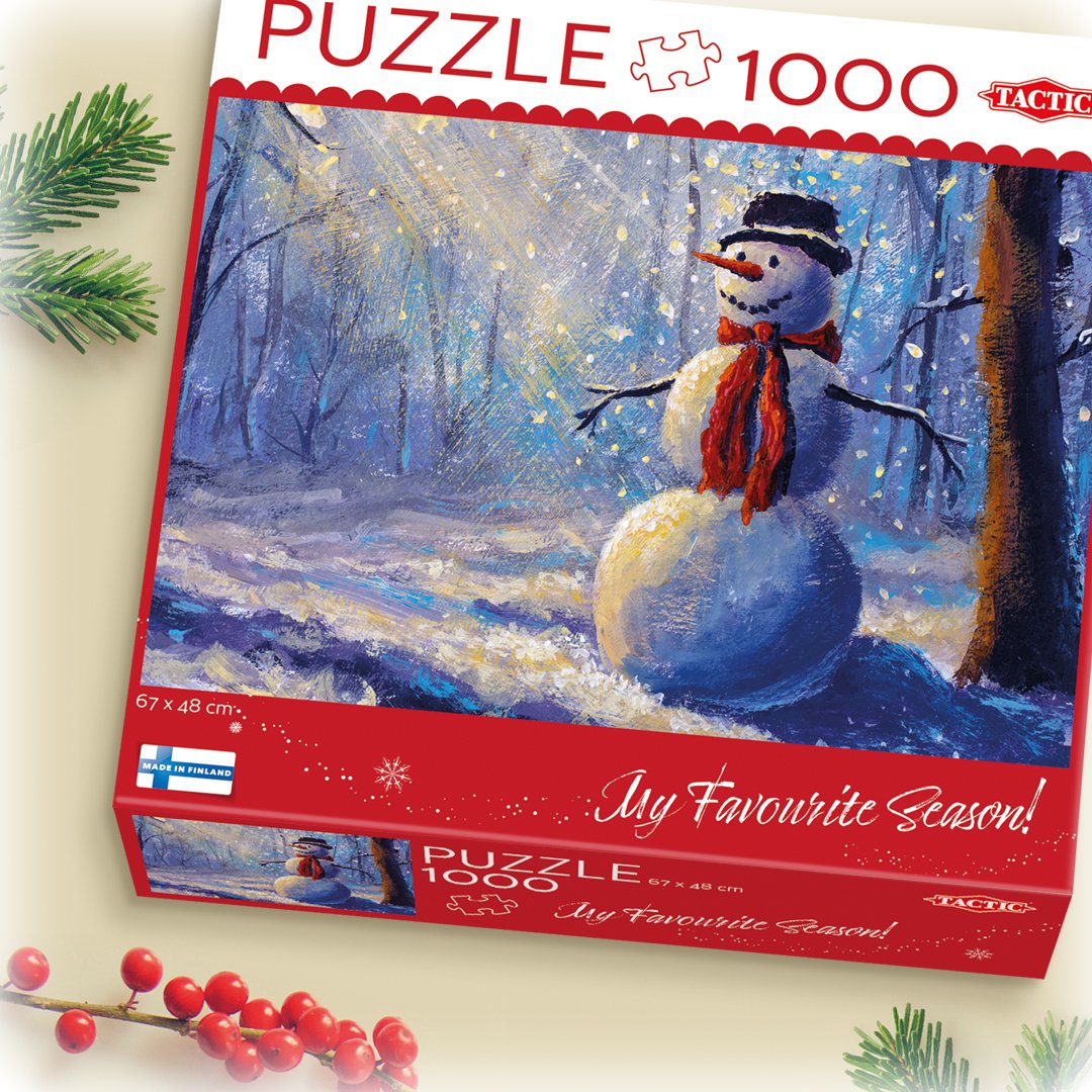 Puzzle 1000 Elementów Szczesliwy Balwan