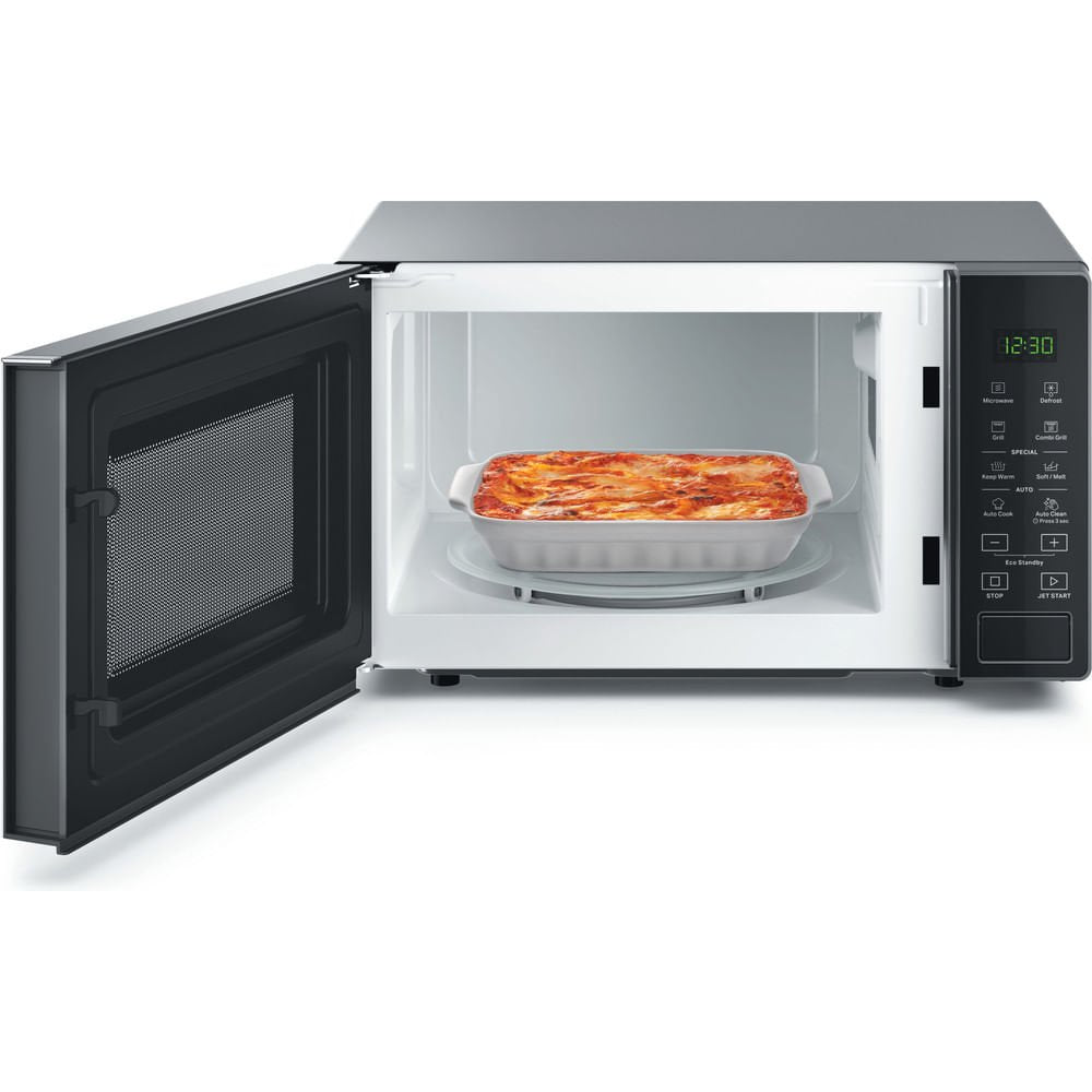 Whirlpool Cook20 Mwp 203 Sb Encimera Microondas Con Grill 20 L 700 W Negro, Plata