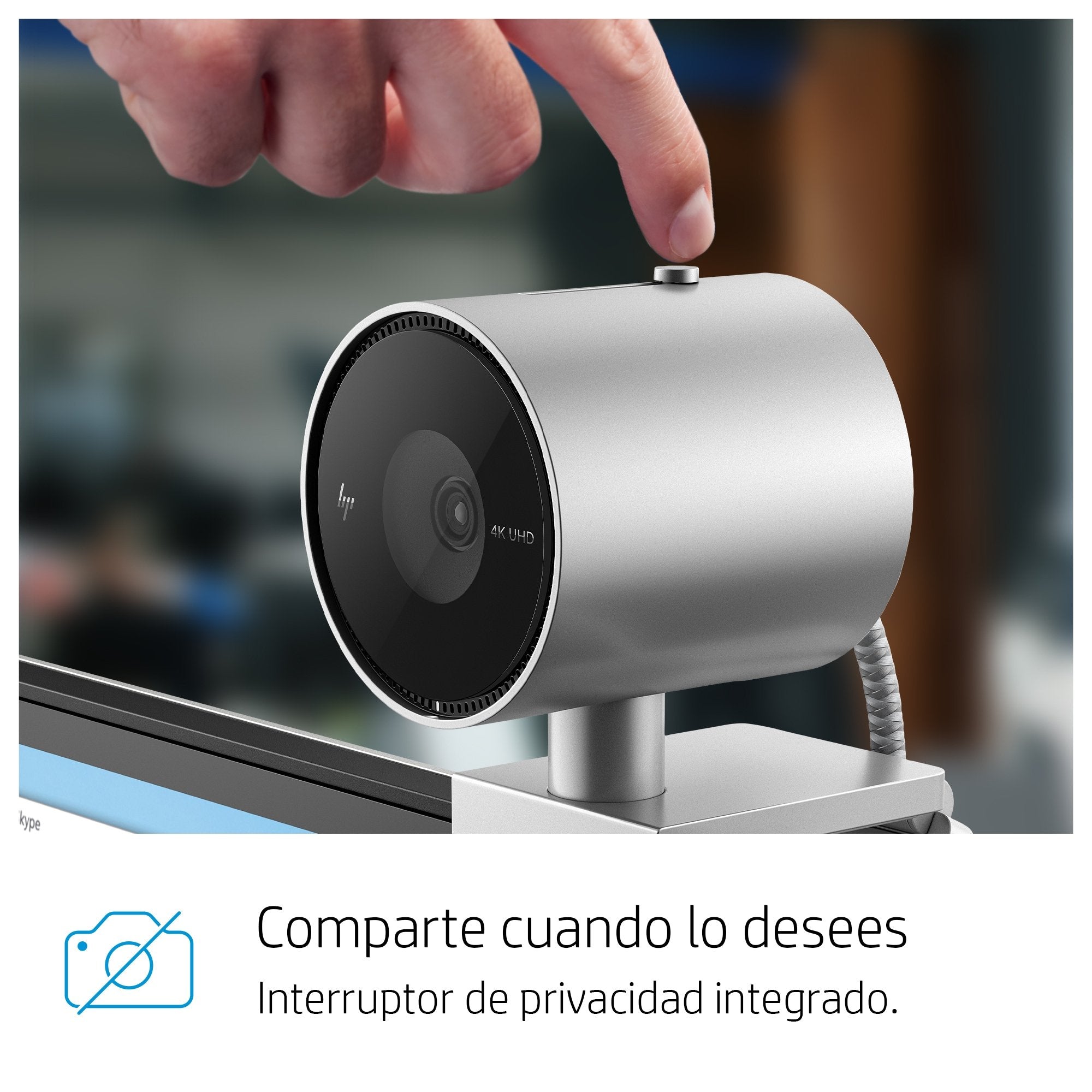 EAN 0196068595685 - HP 950 4K Webcam cámara web 3840 x 2160 Pixeles USB 3.2 Gen 1 (3.1 Gen 1) Negro, Plata imagen 17