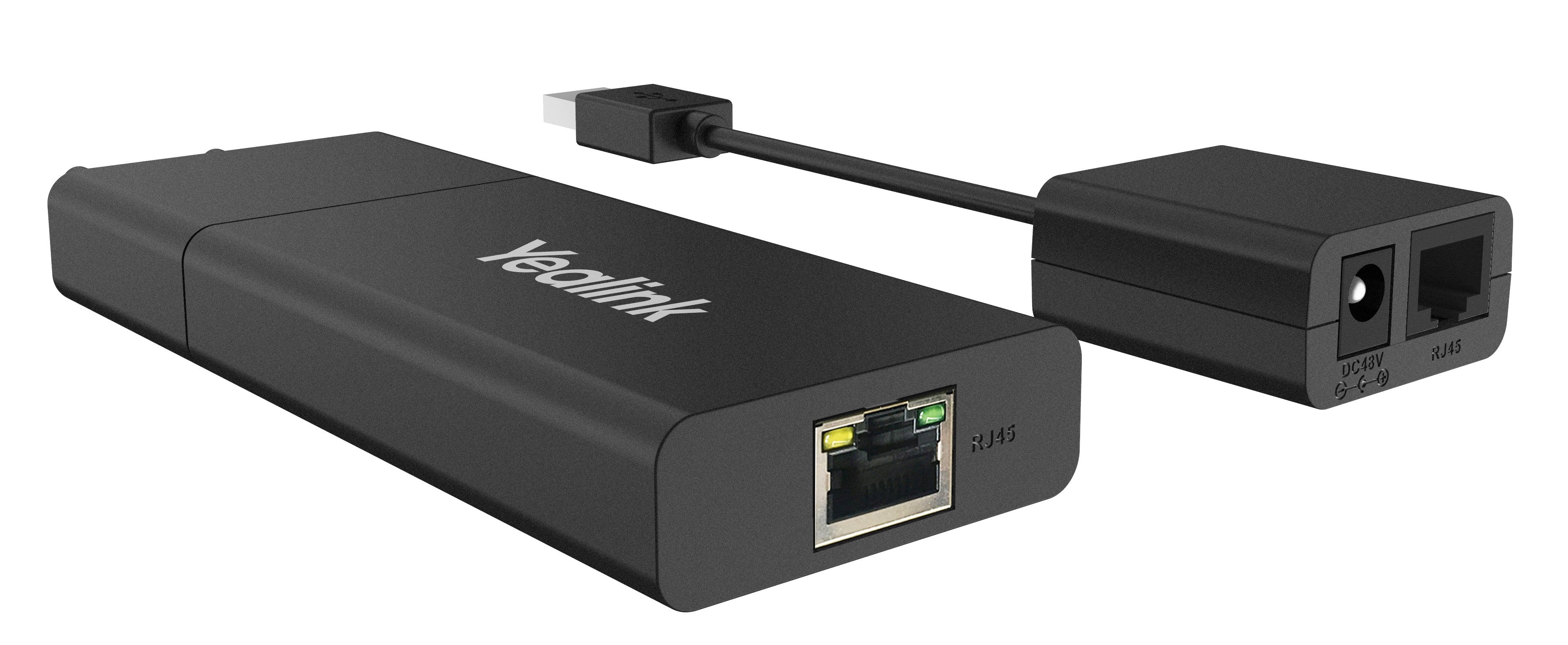 EAN 6938818307537 - Yealink USB2CAT5E-EXT Transmisor y receptor de red Negro imagen 1