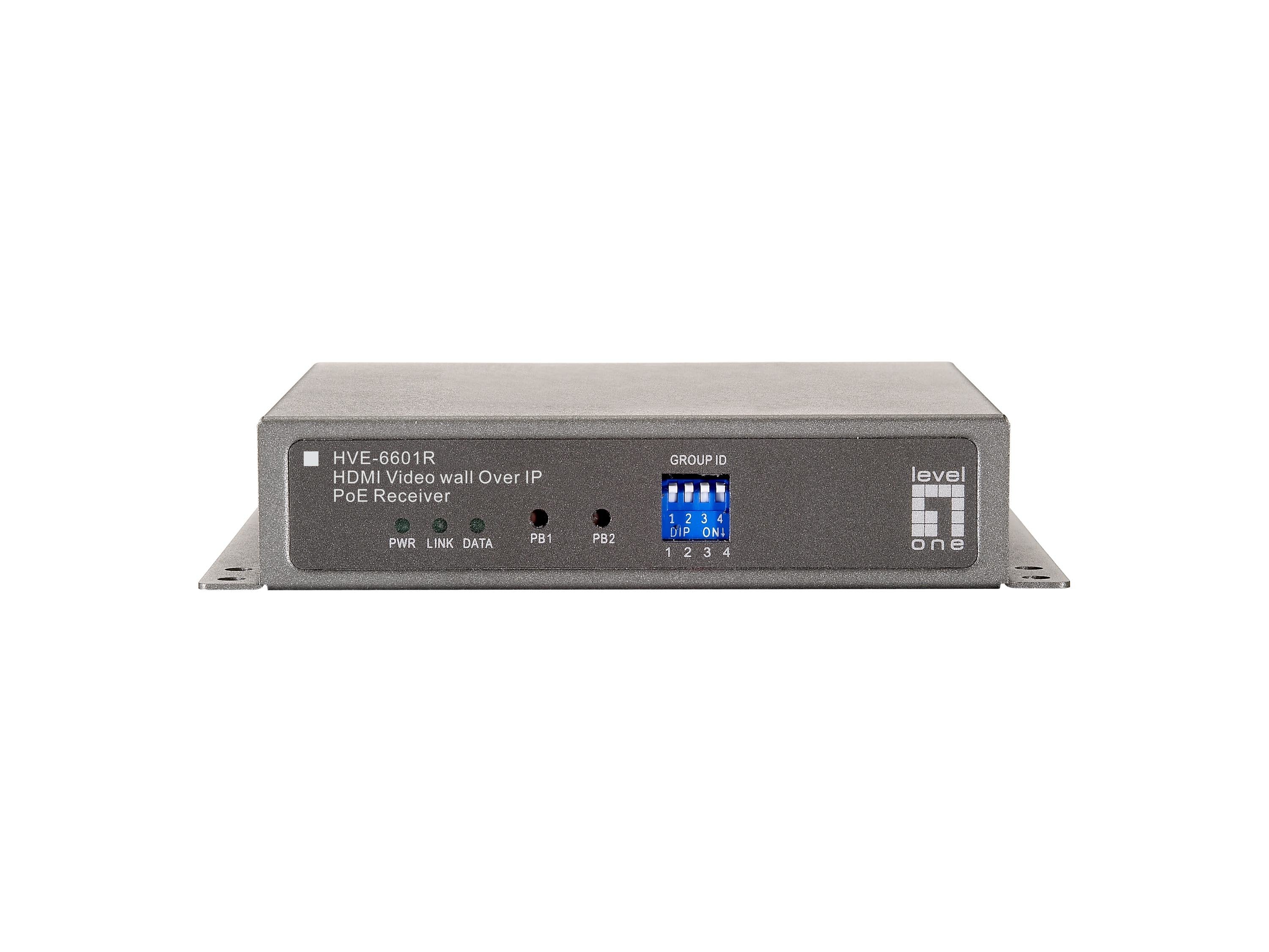 Levelone Hve-6601r Hdmi Video Wall Sobre Ip Receptor Poe