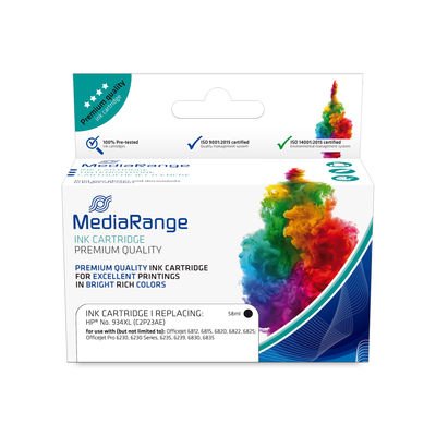 EAN 4260459616740 - MediaRange MRHP934BKXL cartucho de tinta 1 pieza(s) Compatible Negro imagen 1
