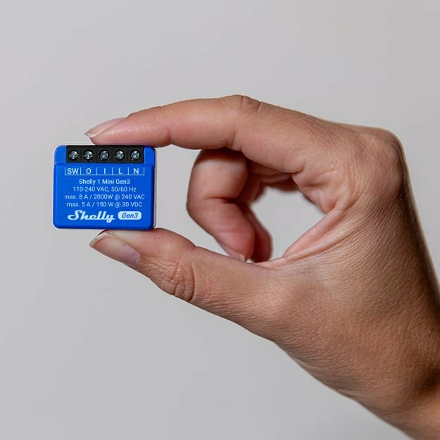 Shelly Plus 1 Mini Gen3, Relé Azul