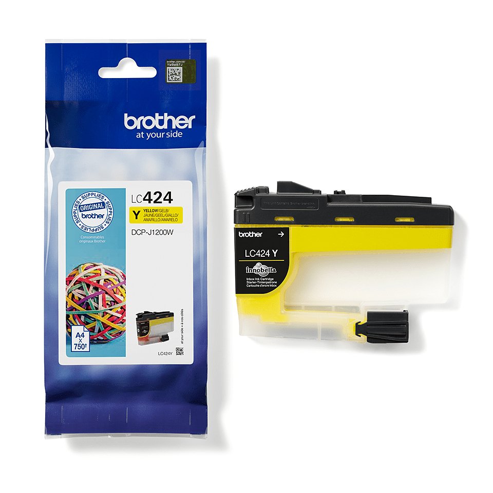 EAN 4977766810470 - Brother LC424Y cartucho de tinta 1 pieza(s) Original Amarillo imagen 2
