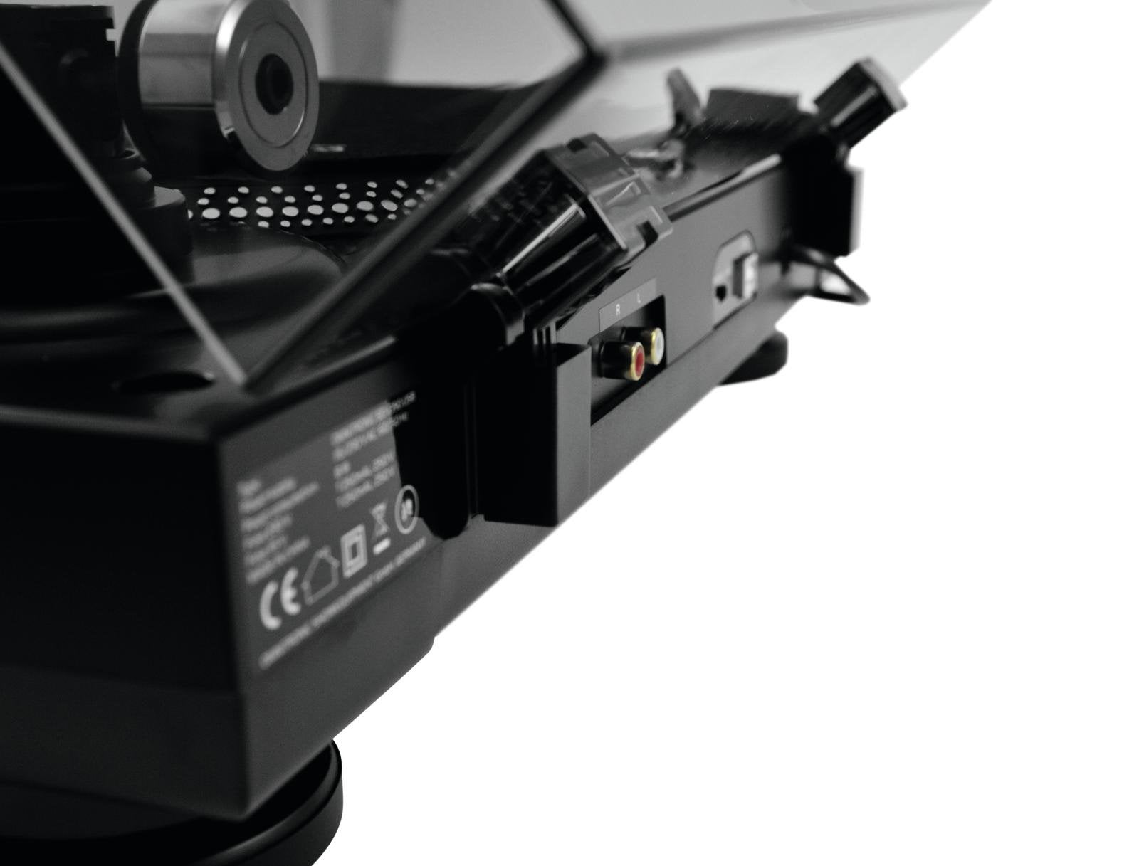 Tocadiscos Omnitronic Bd-1390 De Tracción Por Correa Portátil Negro