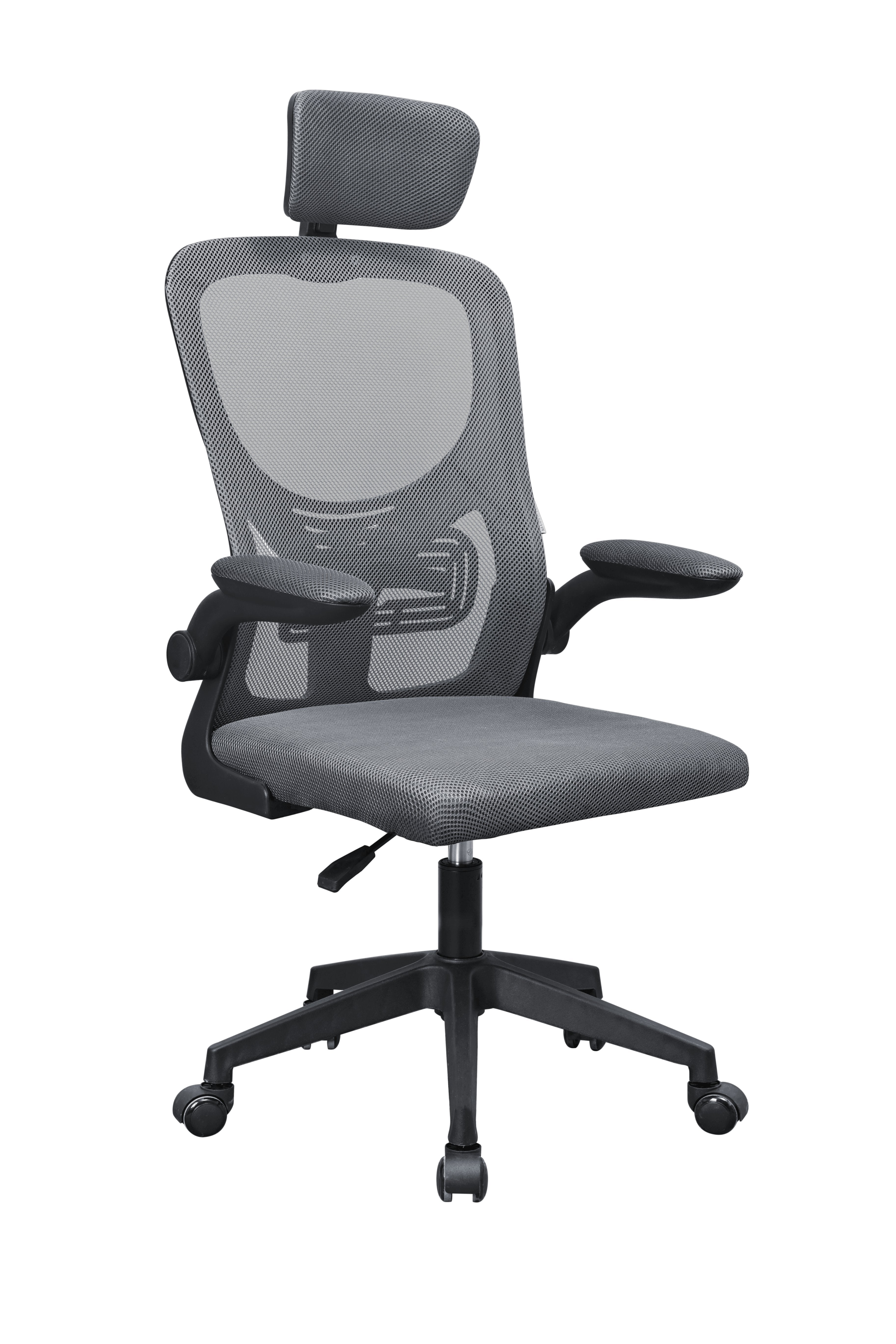Silla Mgc-Ergo Plus Gris Mars Gaming Reposabrazos Plegables /Pistón Clase 3/ Soporte Lumbar Dinámico Adaptable/ Peso Máximo 120kg/ Malla Transpirable