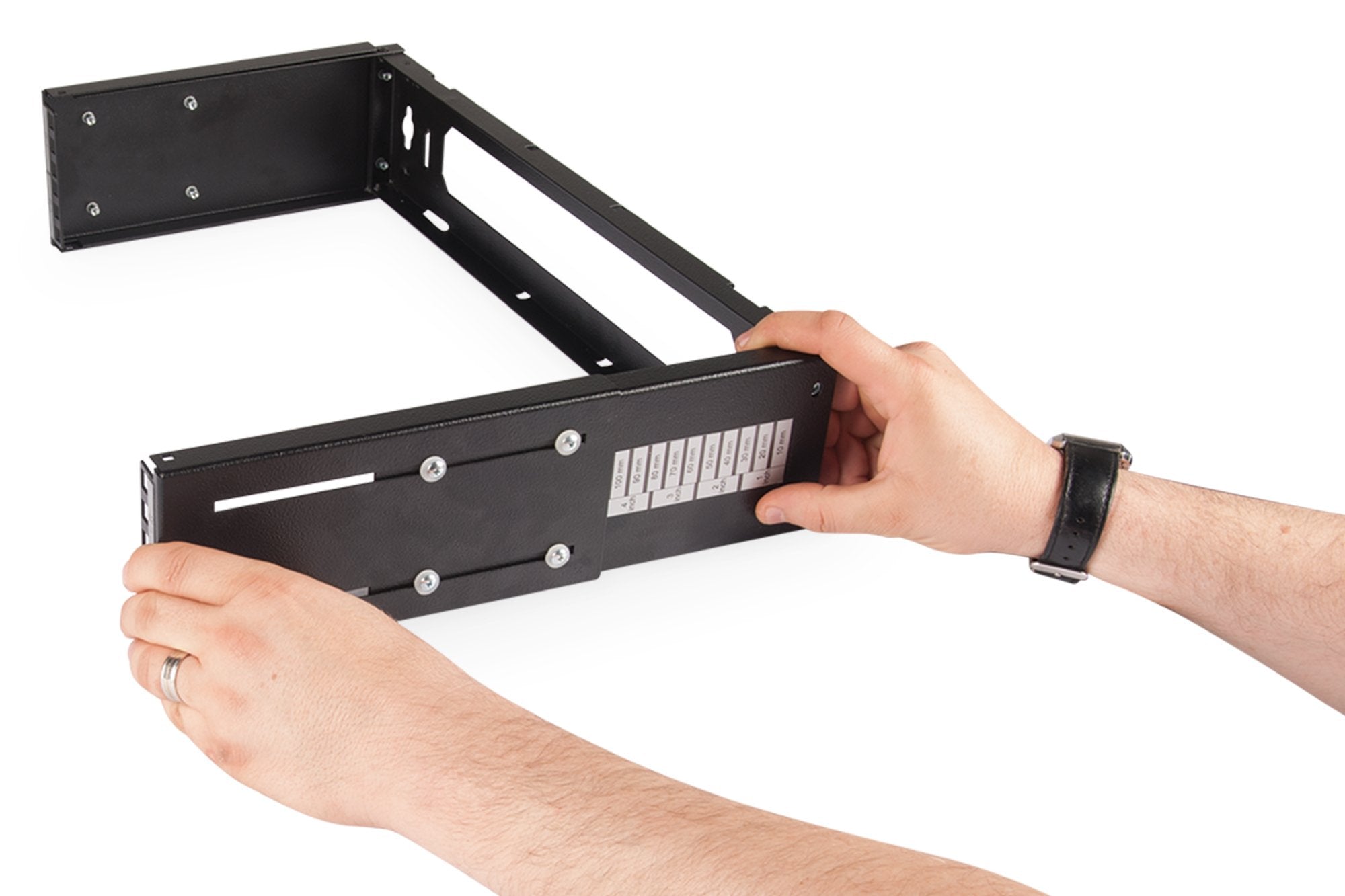 EAN 4016032250371 - Digitus DN-19 PB-4U-SW armario rack Bastidor de pared Negro imagen 2