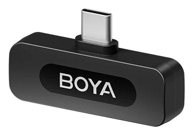 Boya Microphone Wireless By-V10 V2.0 2.4ghz With 1 Transmitter And 1 Reciever (Type-C) Black Eu