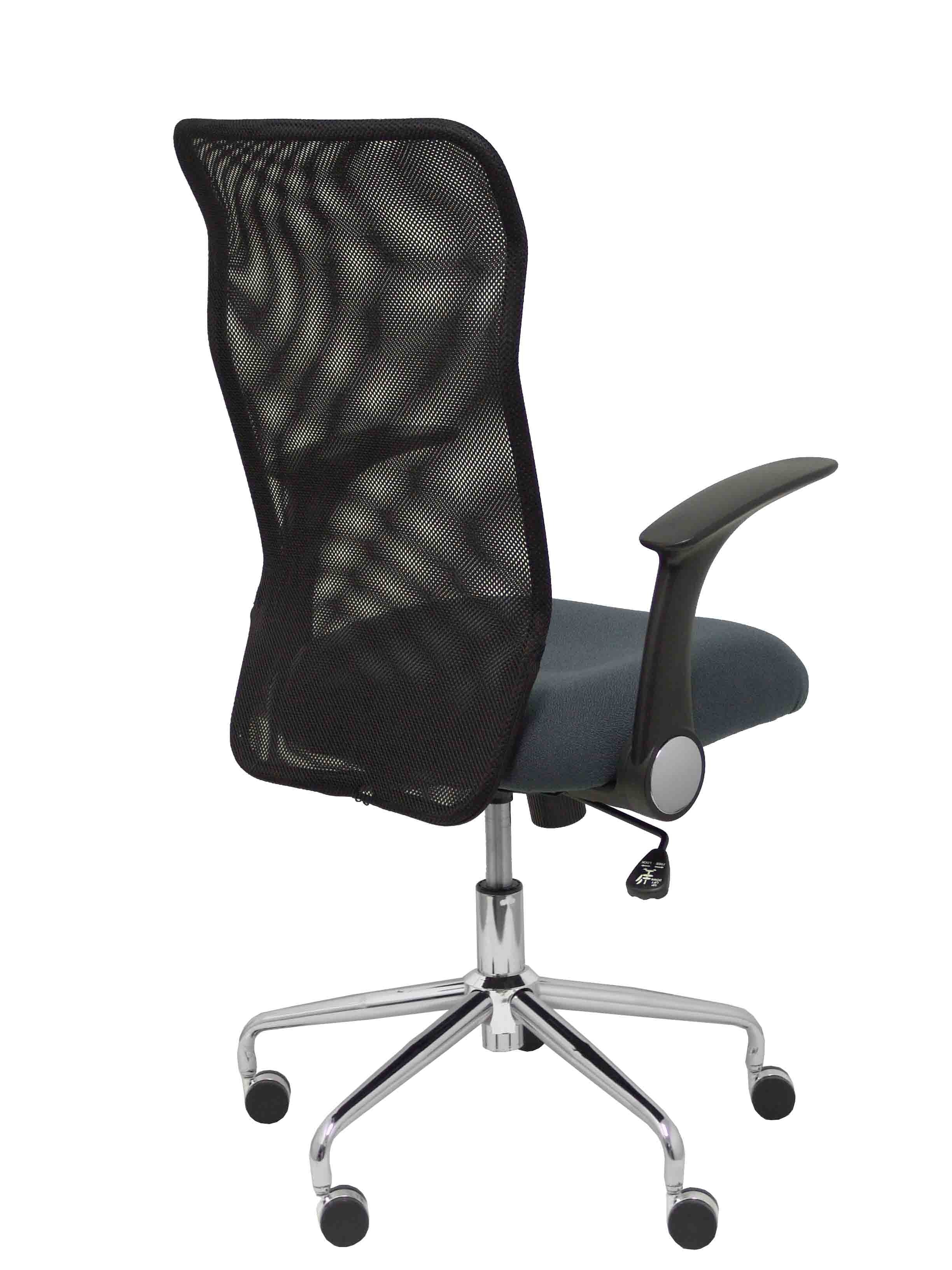 Silla Minaya Respaldo Malla Negro Asiento Bali Gr