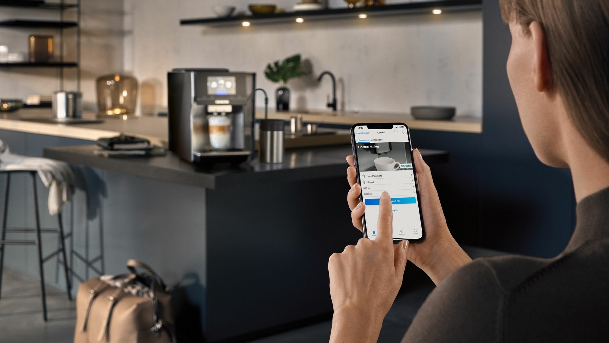 Cafetera Siemens Eq.700 Tp715d01 Eléctrica Totalmente Automática Máquina Espresso 2,4 L