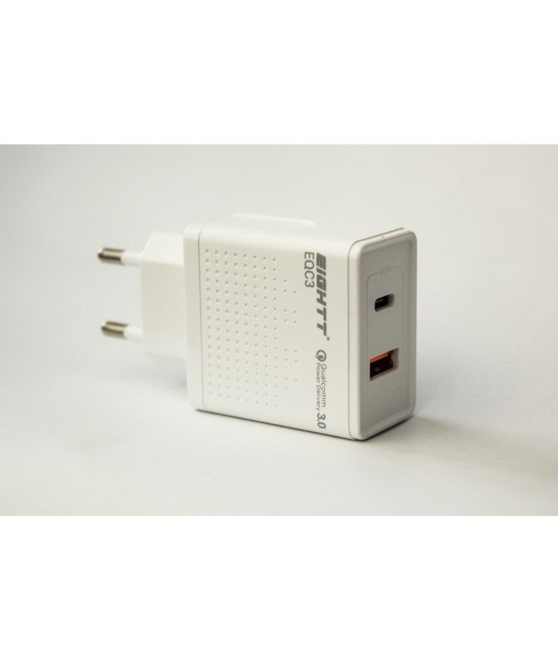 EAN 8425402168660 - Eightt EQC3 cargador de dispositivo móvil Universal Blanco Corriente alterna Carga rápida Interior imagen 4