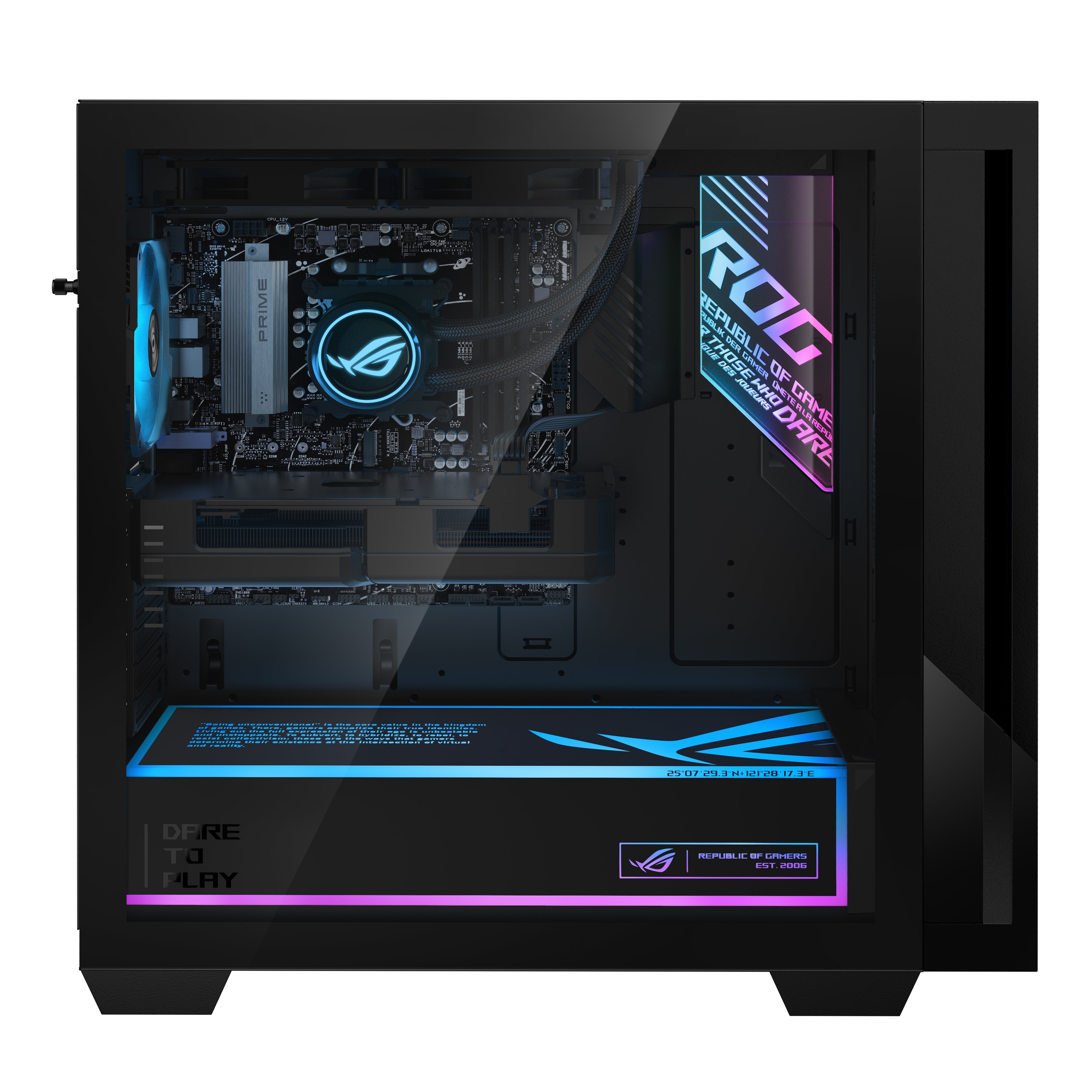 Asus Rog G700 Gm700tz-R9800x0370 - Sobremesa Gaming De (Amd Ryzen 7 9800x3d, 32gb Ram, 1tb Ssd, Nvidia Rtx 5070 12gb, Sin Sistema Operativo) Negro