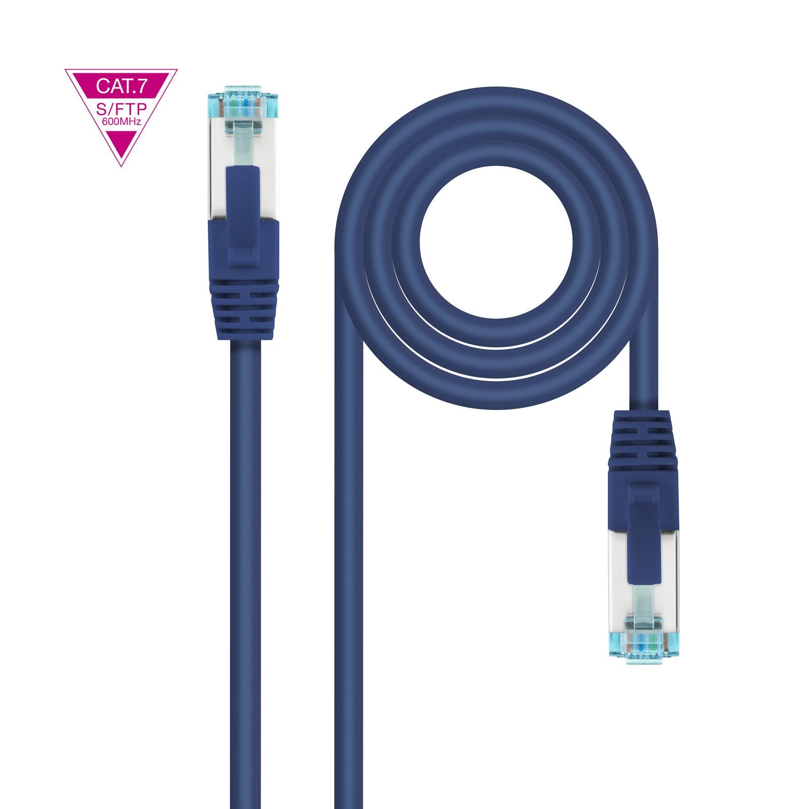 Nanocable Cable Red Cat.7 Lszh Sftp Pimf Awg26 25cm - Azul