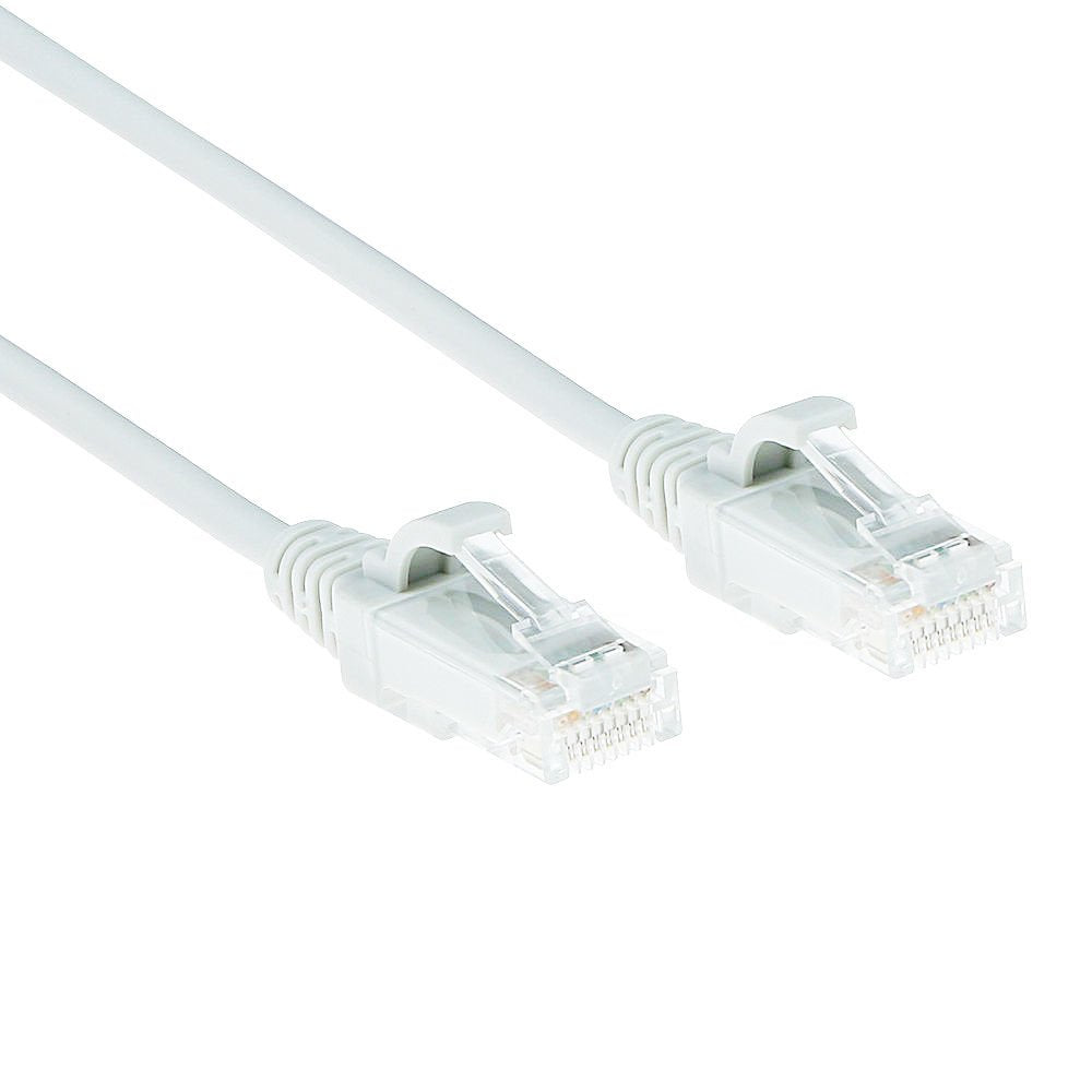 Latiguillo Cat 6, U-Utp, 2.00 M, Blanco, Lszh Slim Act