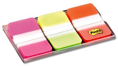 EAN 0021200975943 - 3M 686-PGO lengüeta de índice Separador en blanco con pestaña Verde, Naranja, Rosa imagen 2