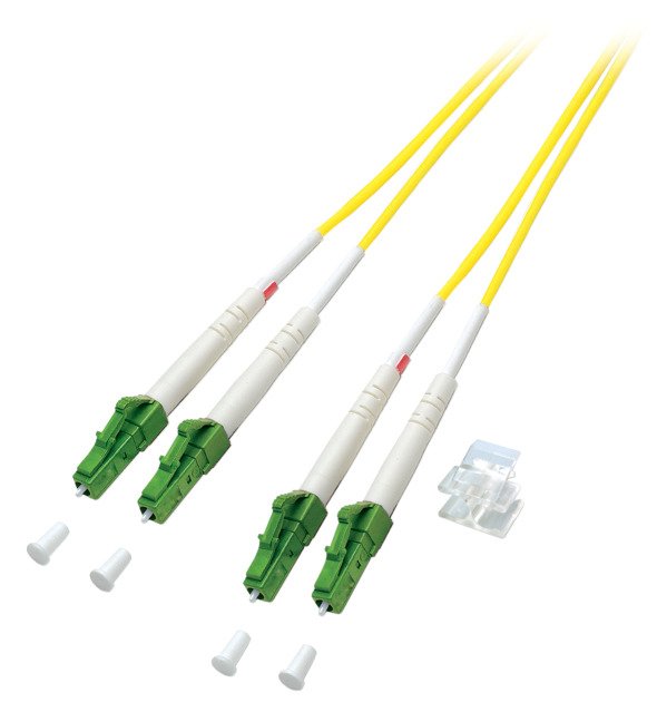 Cable De Fibra Efb Elektronik O0381.10 Optica 10 M 2x Lc Lszh Os2 Amarillo