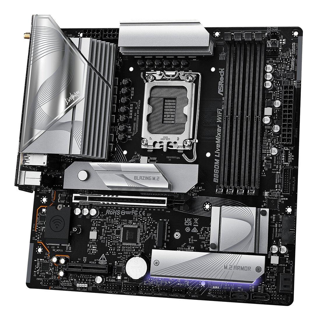 EAN 4711581490314 - Asrock B860M LiveMixer WiFi Intel B860 LGA 1851 (Socket V1) micro ATX imagen 5